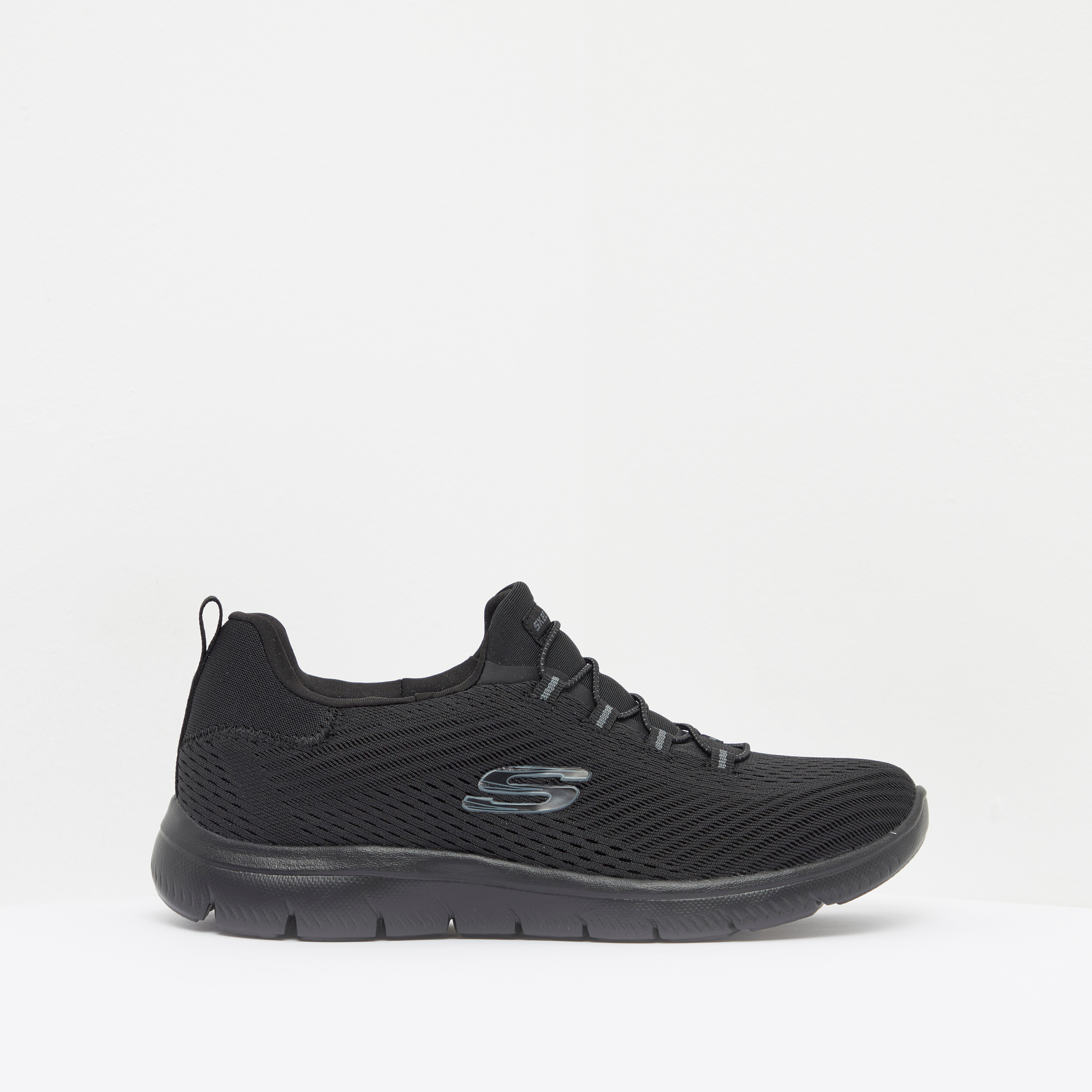 حذاء تدريب سهل الارتداء ساميتس برباط للنساء من سكتشرز - 149036-BBK-sports-women-shoes-image-1