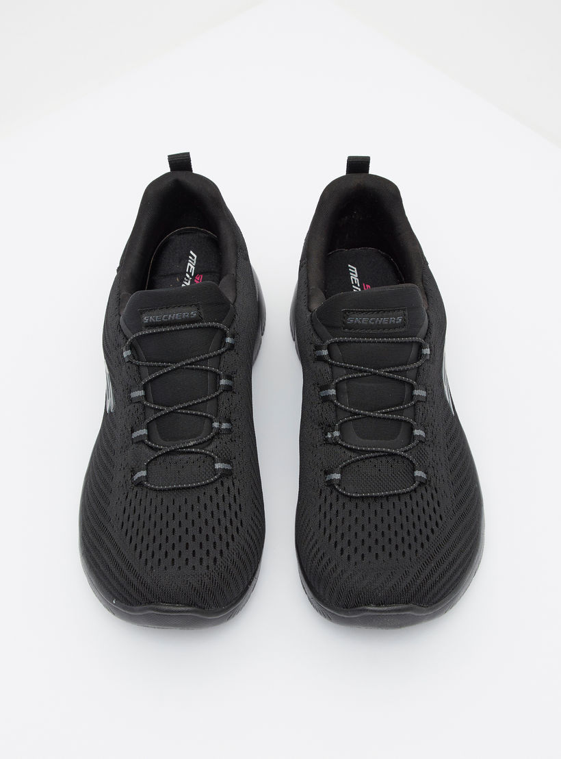 حذاء تدريب سهل الارتداء ساميتس برباط للنساء من سكتشرز - 149036-BBK-sports-women-shoes-image-3