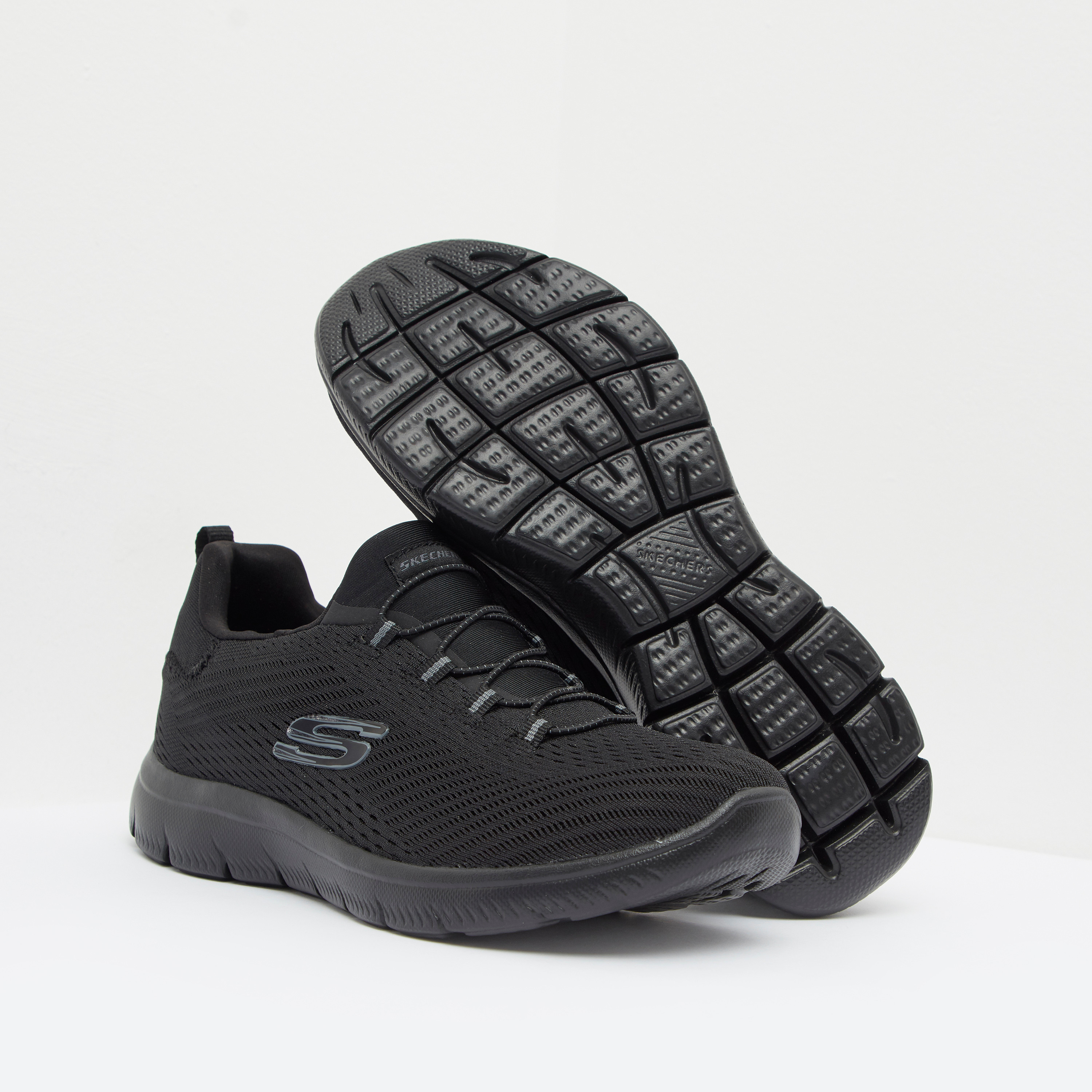 حذاء تدريب سهل الارتداء ساميتس برباط للنساء من سكتشرز - 149036-BBK-sports-women-shoes-image-4