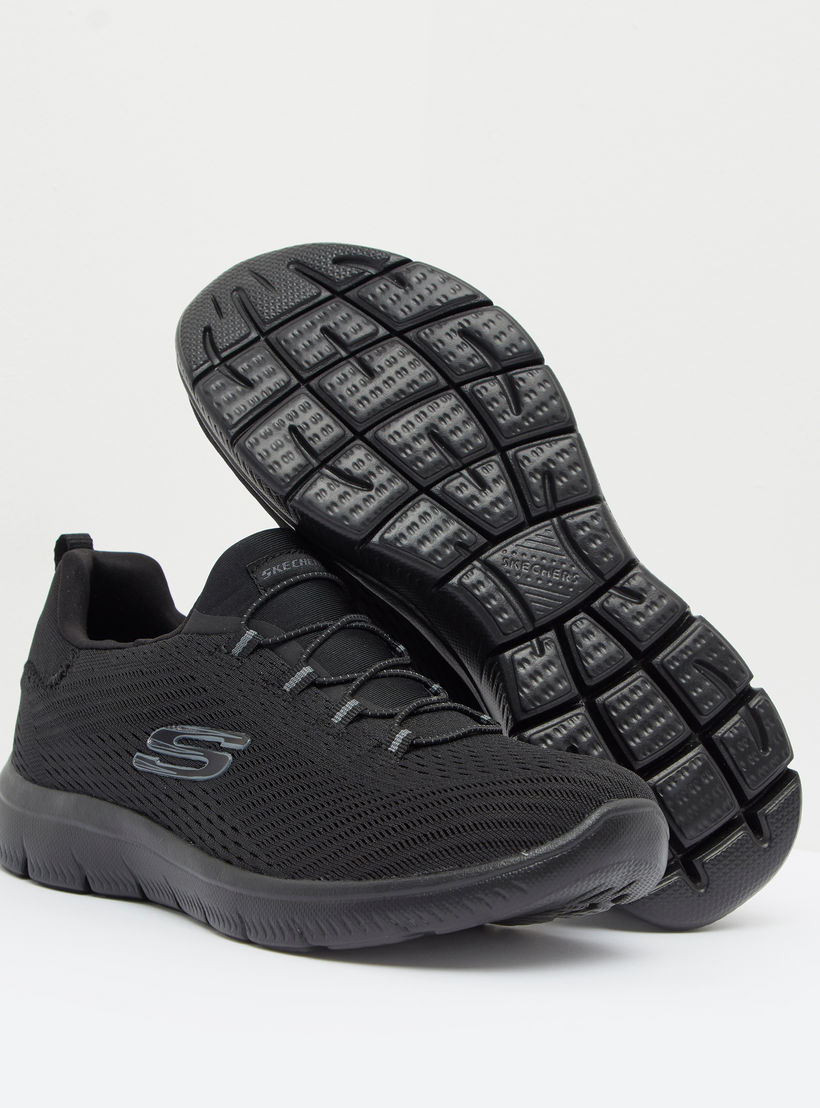 حذاء تدريب سهل الارتداء ساميتس برباط للنساء من سكتشرز - 149036-BBK-sports-women-shoes-image-4