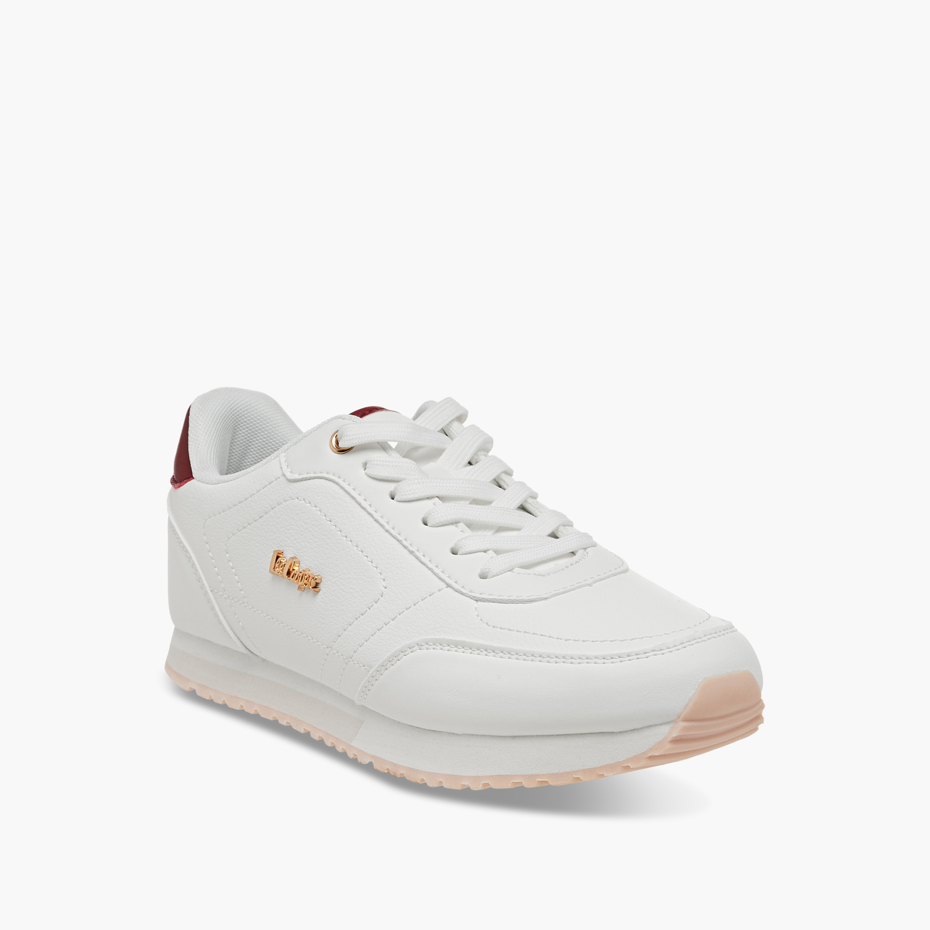 Lee Cooper Women's Panelled Lace-Up Sneakers-women-shoes-sneakers-image-2