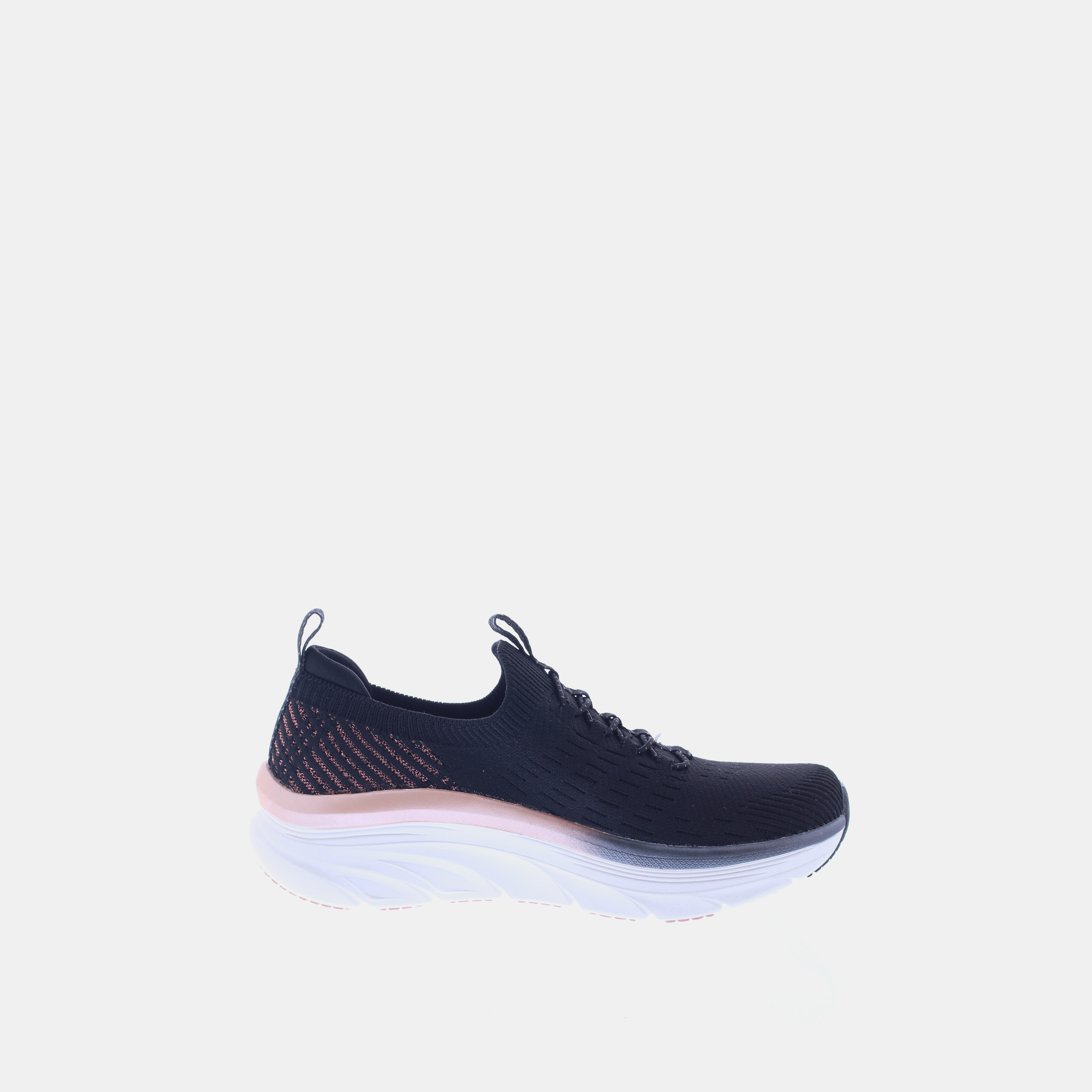 Skechers Women's D Lux Walker Lace-Slip-On Shoes - 149366-BKRG-sports-women-shoes-image-2
