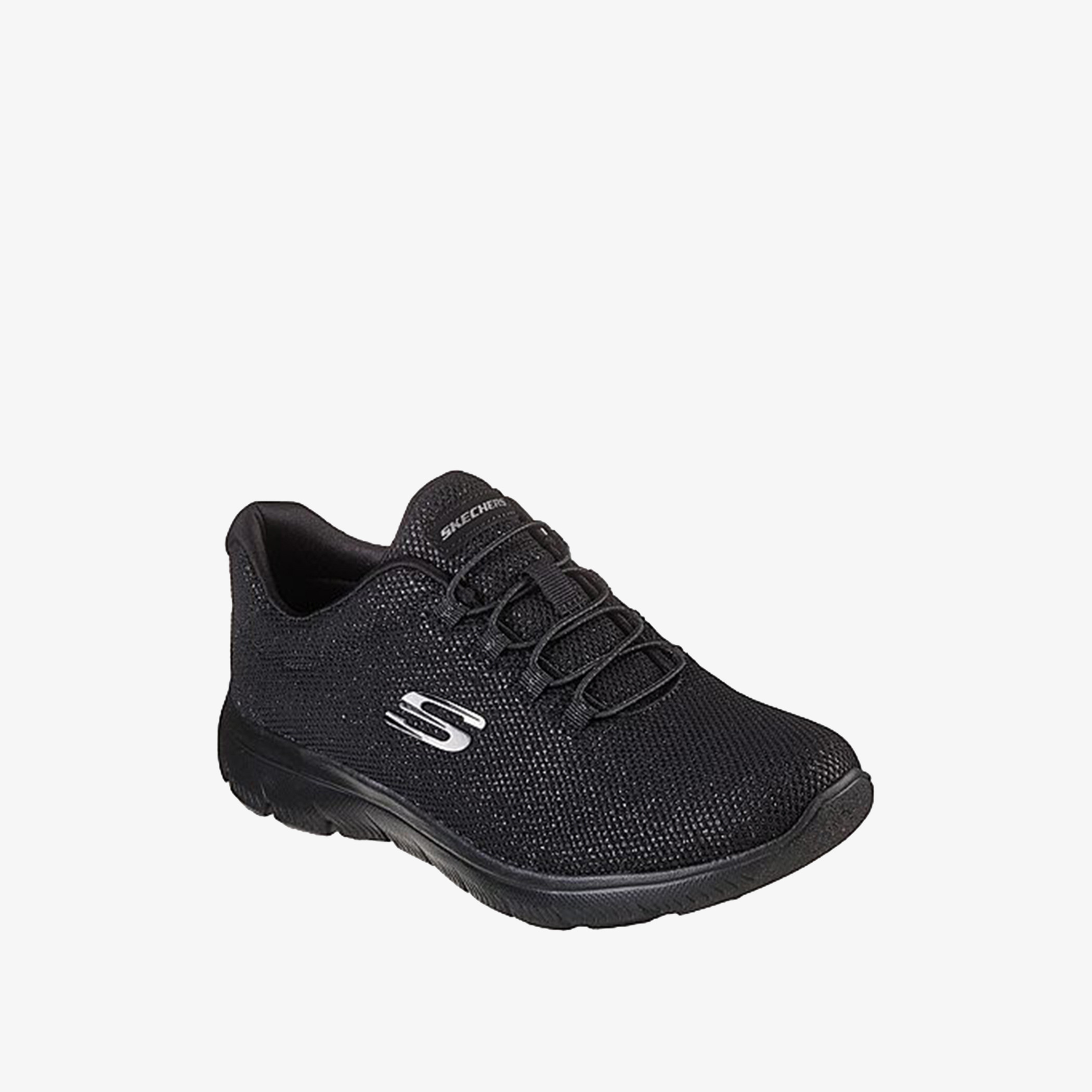 حذاء تدريب سهل الارتداء ساميتس كلاسيك تاتش برباط للنساء من سكتشرز - 149524-BBK-sports-women-shoes-image-1