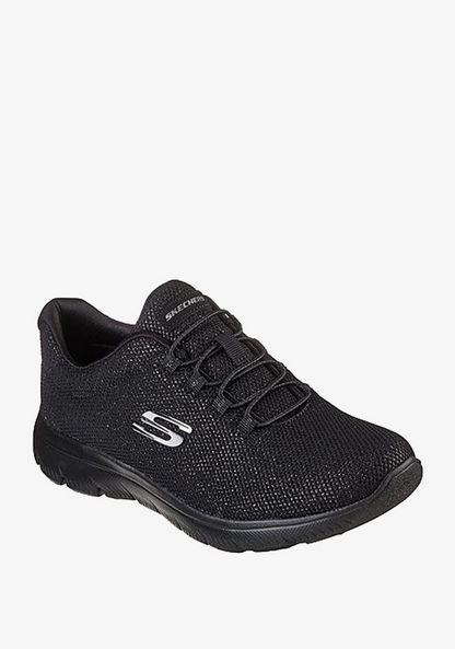 Skechers Women's Summits Classic Touch Slip-On Lace-Up Trainers - 149524-BBK-Women%27s Sports Shoes-image-0