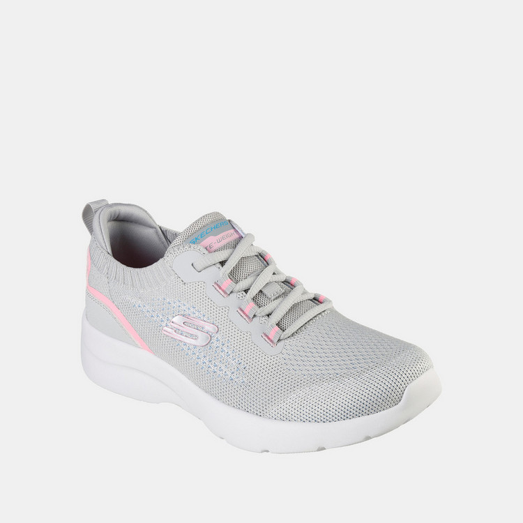Skechers Textured Walking Shoes with Lace-Up Closure - Dynamite 2.0