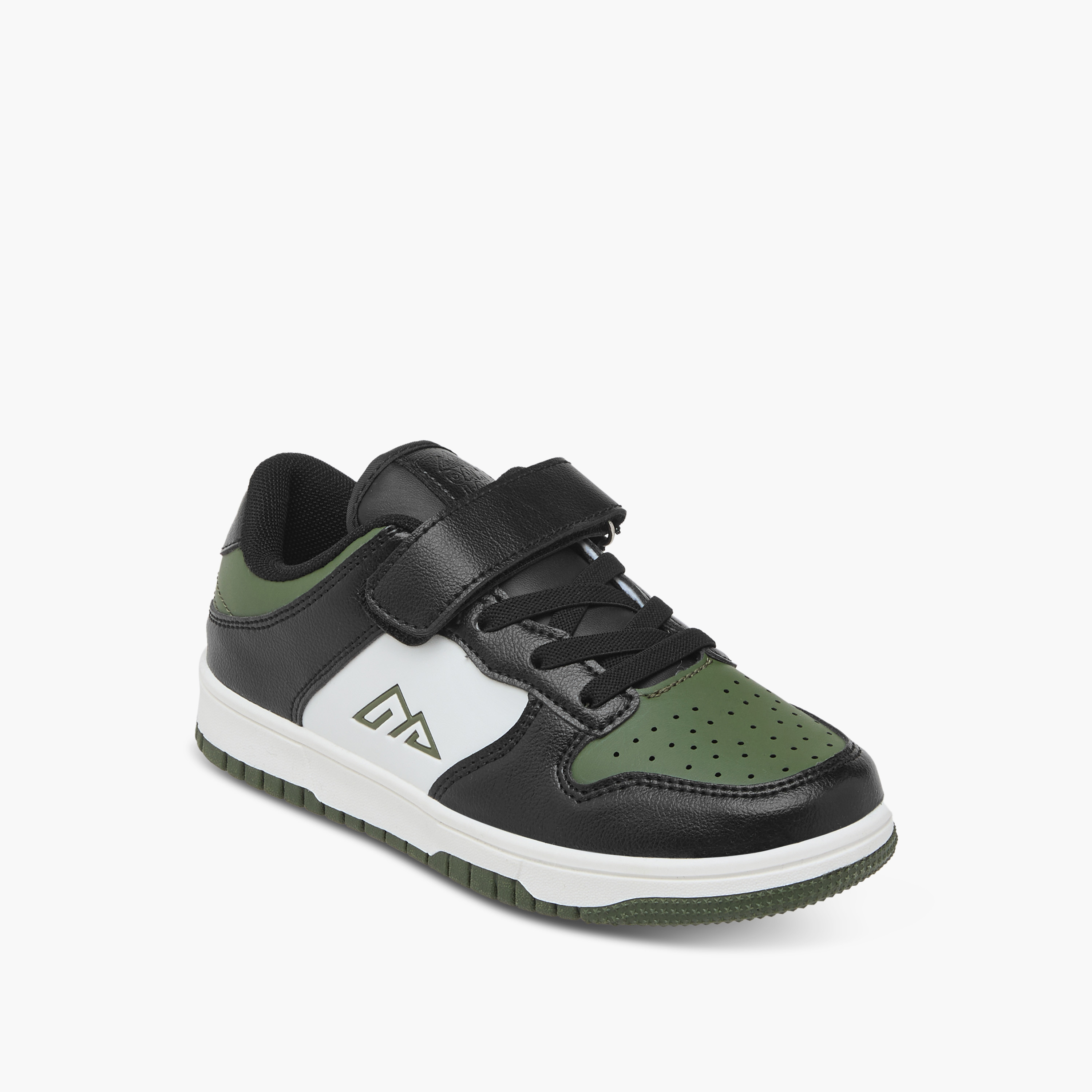 Oaklan by Shoexpress Panelled Sneakers with Hook and Loop Closure-boys-shoes-sneakers-image-2