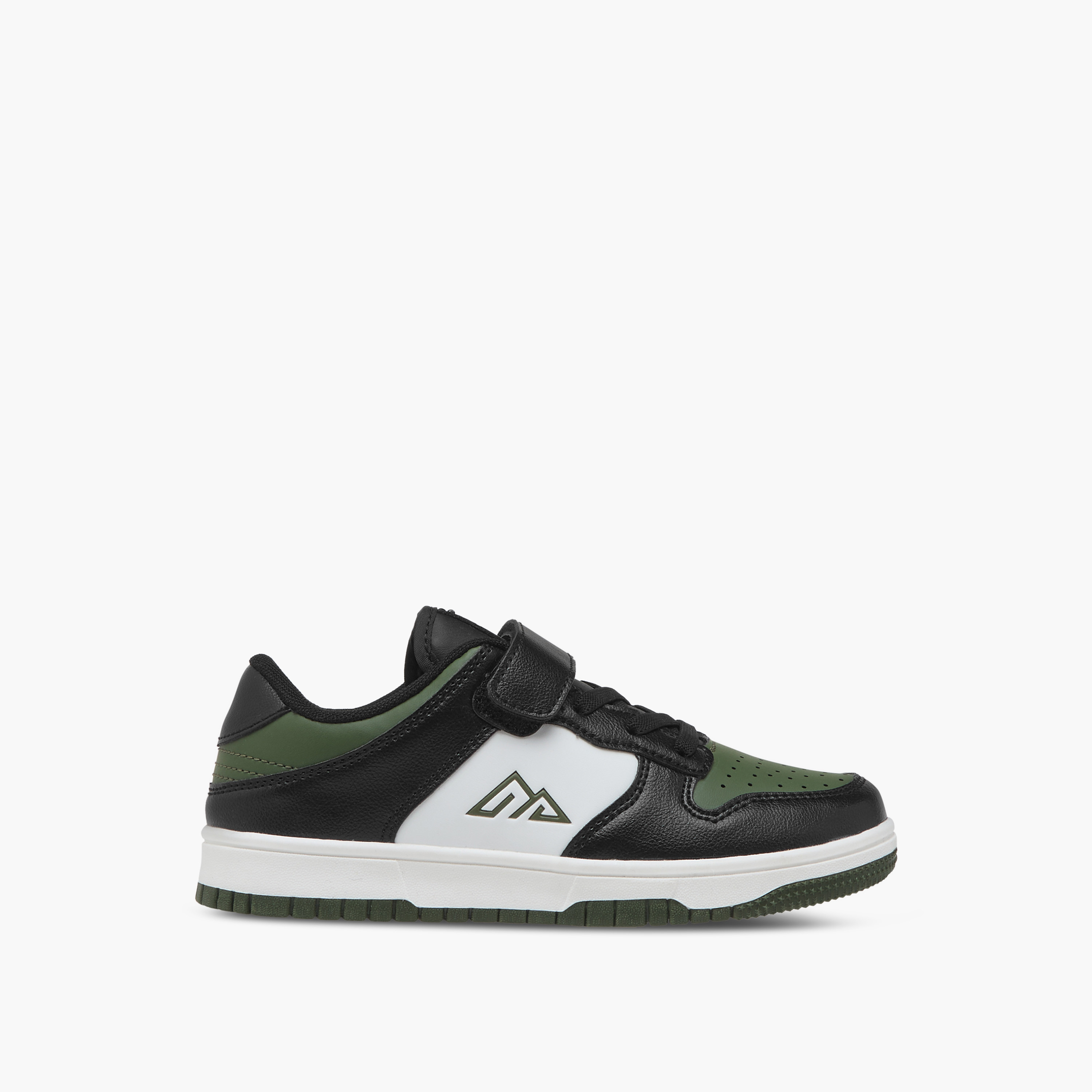 Oaklan by Shoexpress Panelled Sneakers with Hook and Loop Closure-boys-shoes-sneakers-image-3