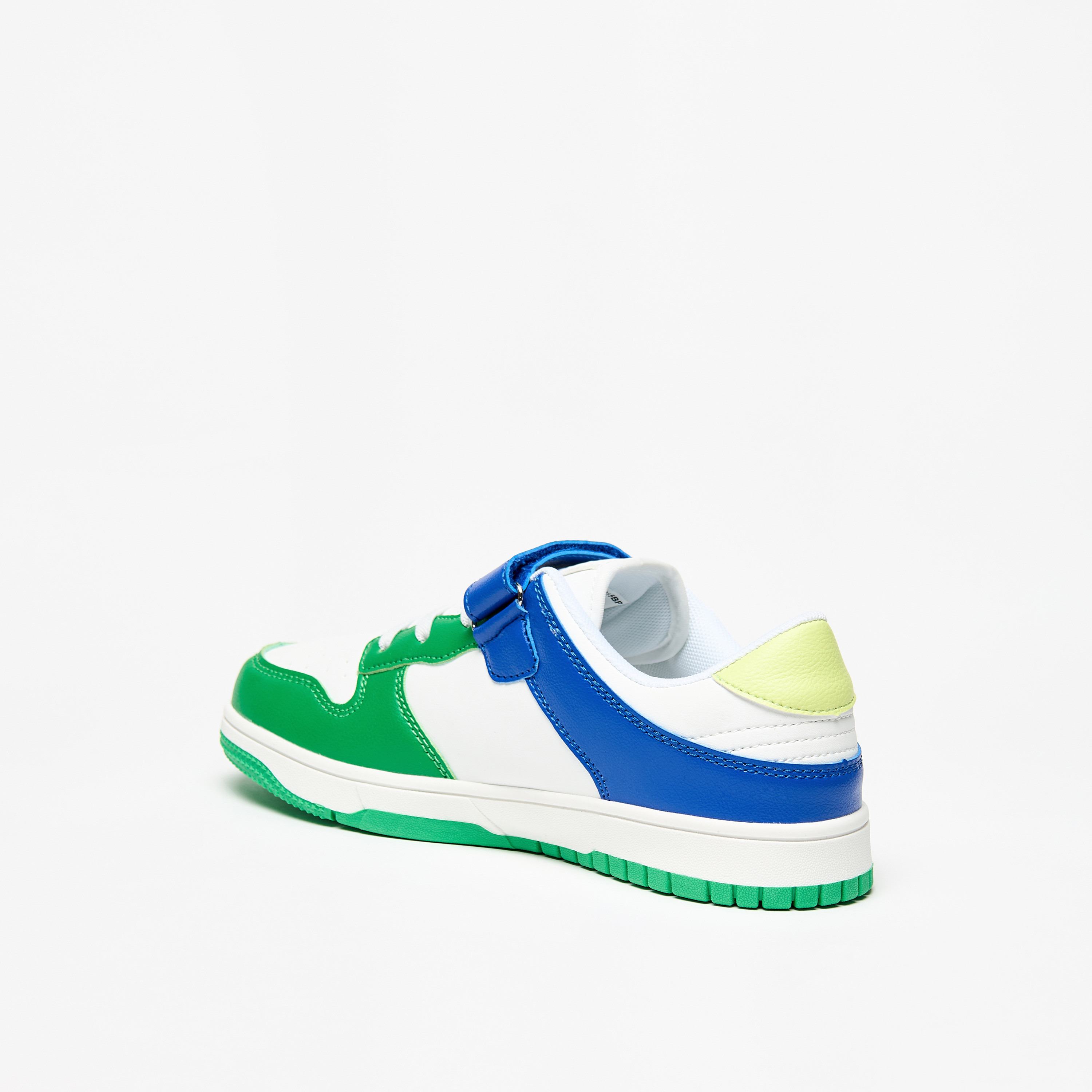 Oaklan by Shoexpress Kids Panelled Sneakers with Hook and Loop Closure-boys-shoes-sneakers-image-2