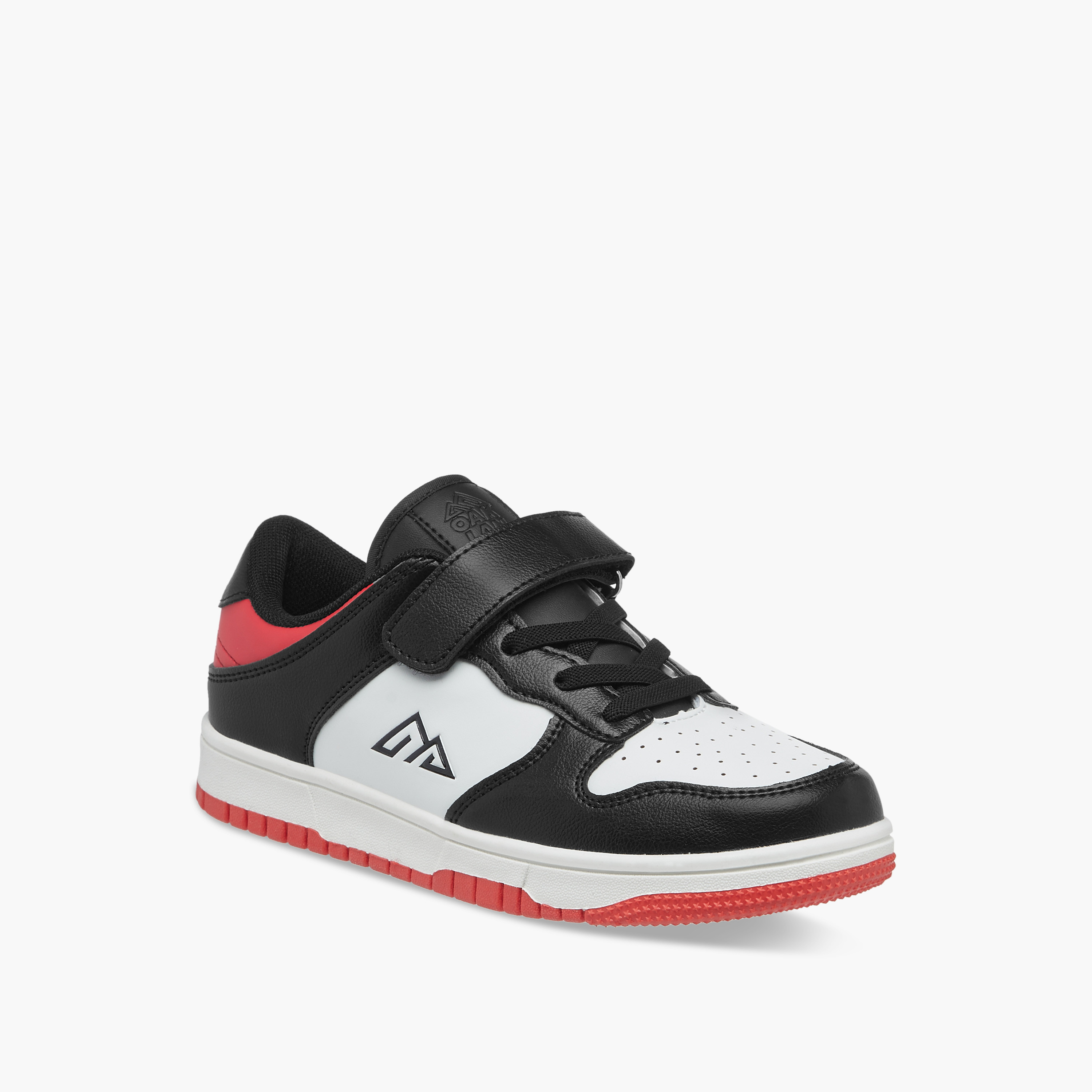 Oaklan by Shoexpress Kids Panelled Sneakers with Hook and Loop Closure-boys-shoes-schoolshoes-image-2