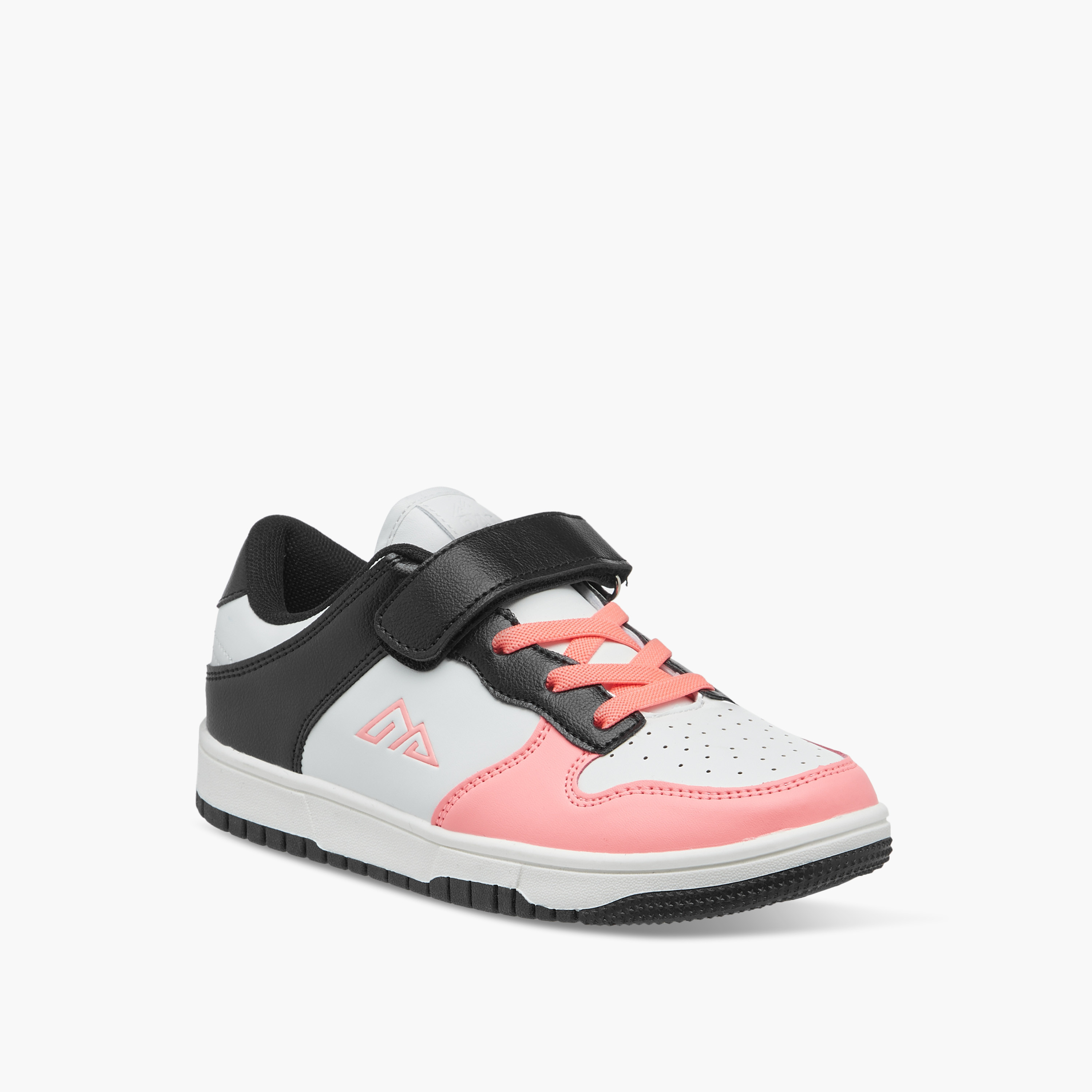 حذاء سنيكرز بقوالب ملونة وشريط إغلاق من أوكلان من شو إكسبريس-girls-shoes-sneakers-image-2