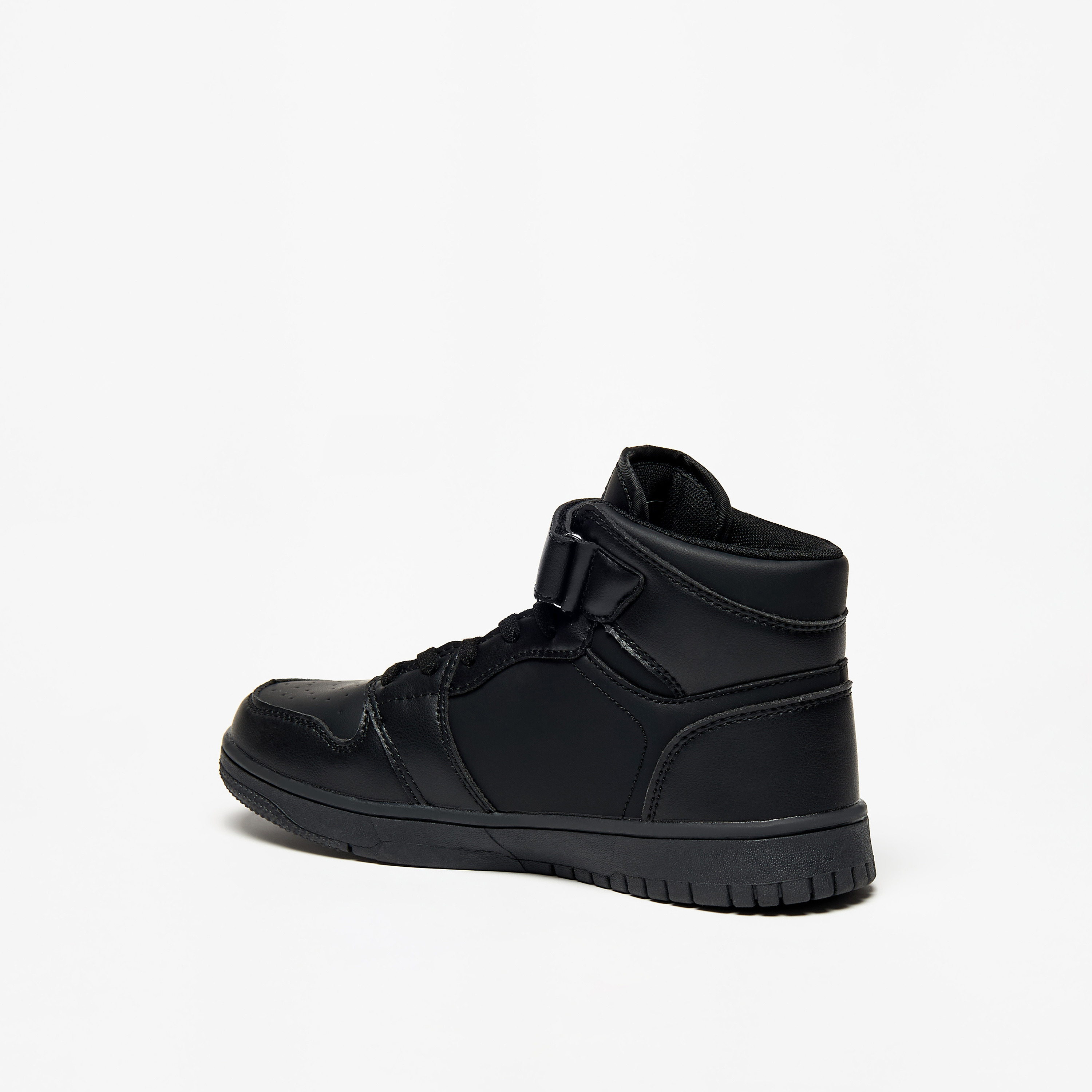 Oaklan by Shoexpress Kids Panelled High-Top Sneakers with Hook and Loop Closure-girls-shoes-sneakers-image-2