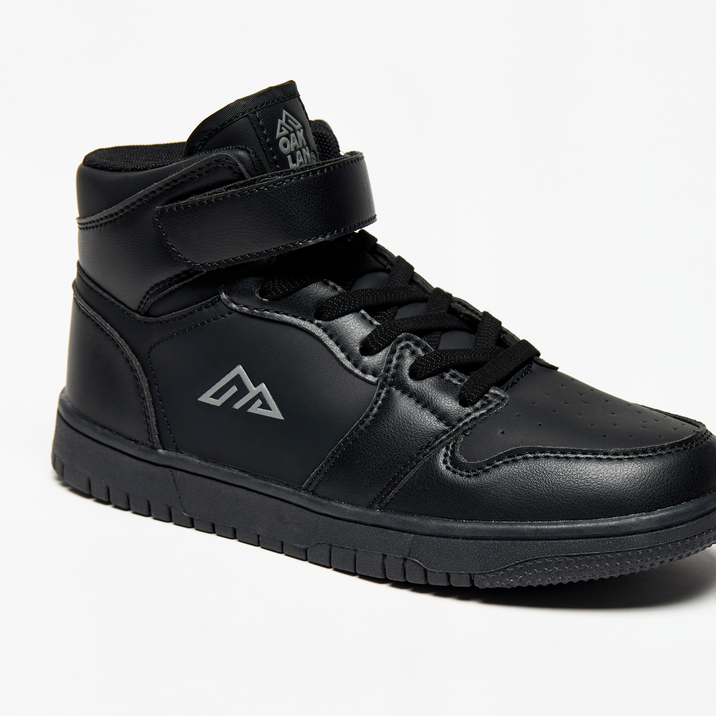 Oaklan by Shoexpress Kids Panelled High-Top Sneakers with Hook and Loop Closure-girls-shoes-sneakers-image-5