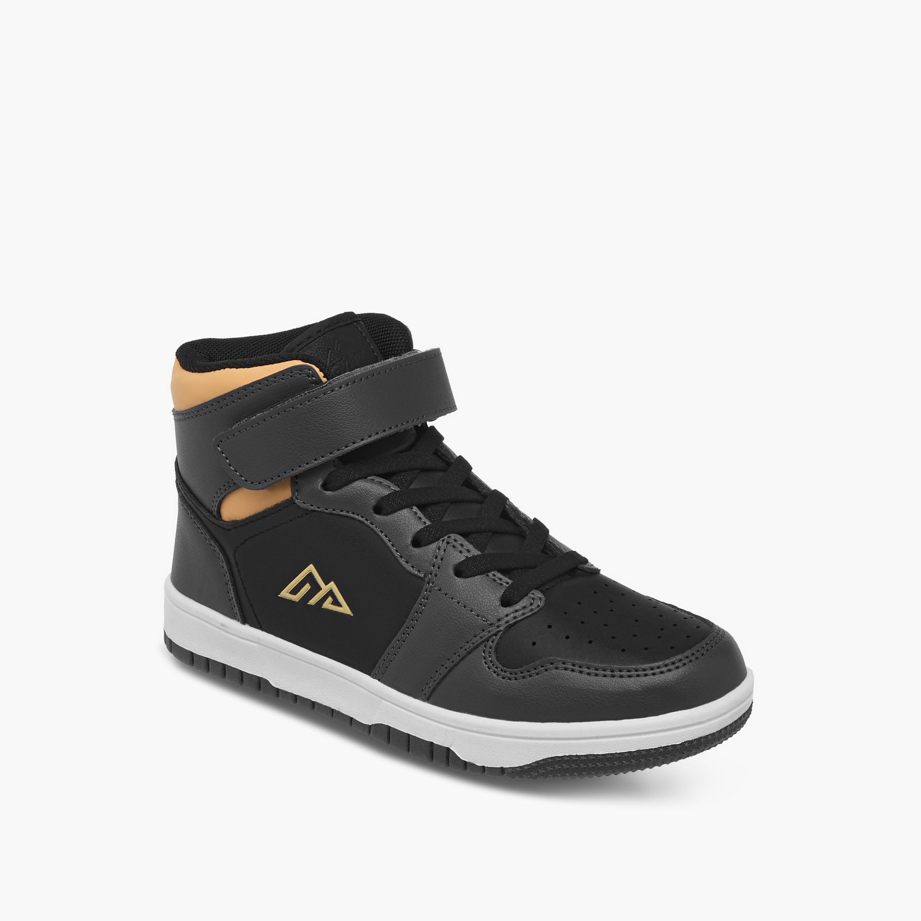 حذاء سنيكرز بشريط إغلاق لاصق ورقبة عالية للأطفال من أوكلان من شو إكسبرس-girls-shoes-sneakers-image-2