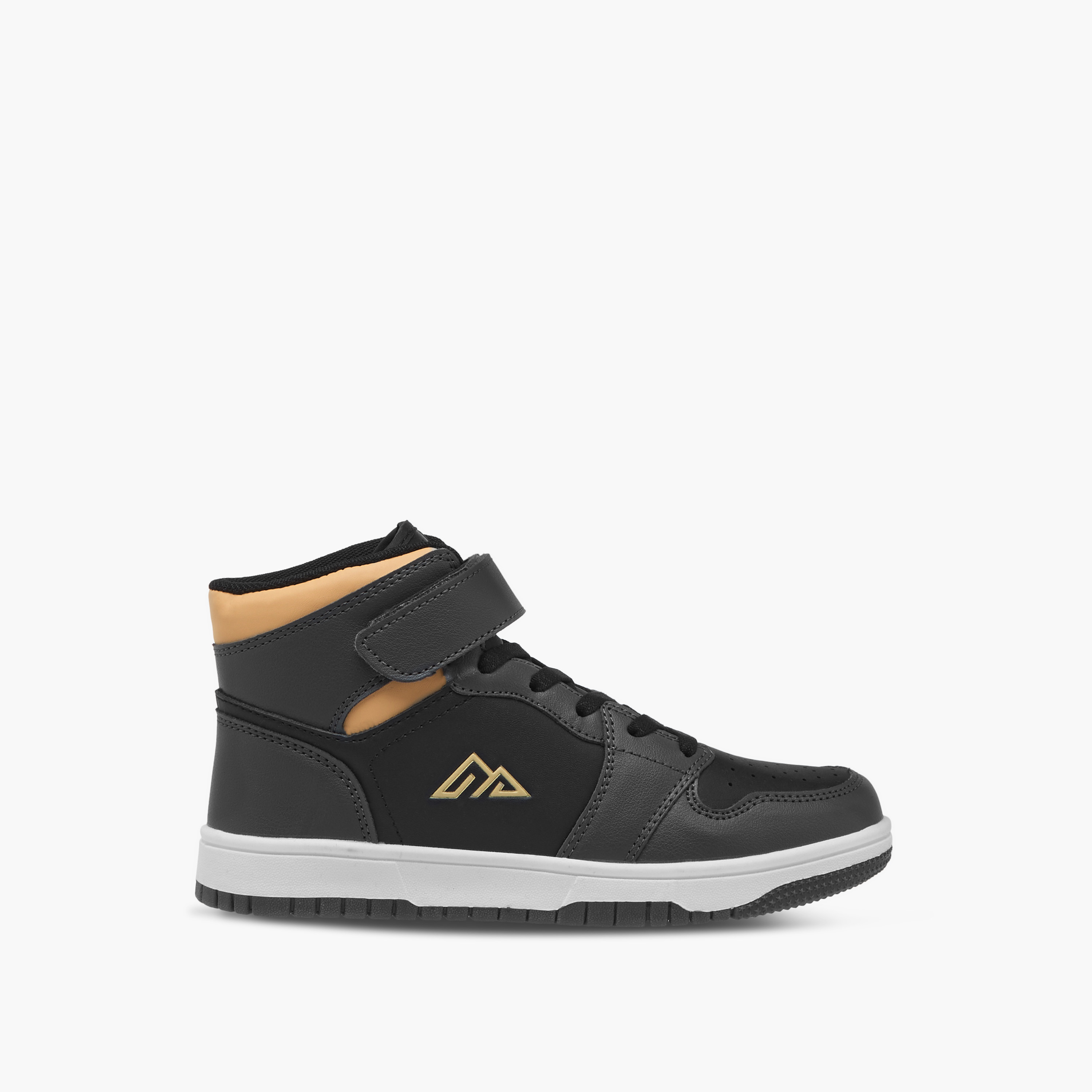حذاء سنيكرز بشريط إغلاق لاصق ورقبة عالية للأطفال من أوكلان من شو إكسبرس-girls-shoes-sneakers-image-3