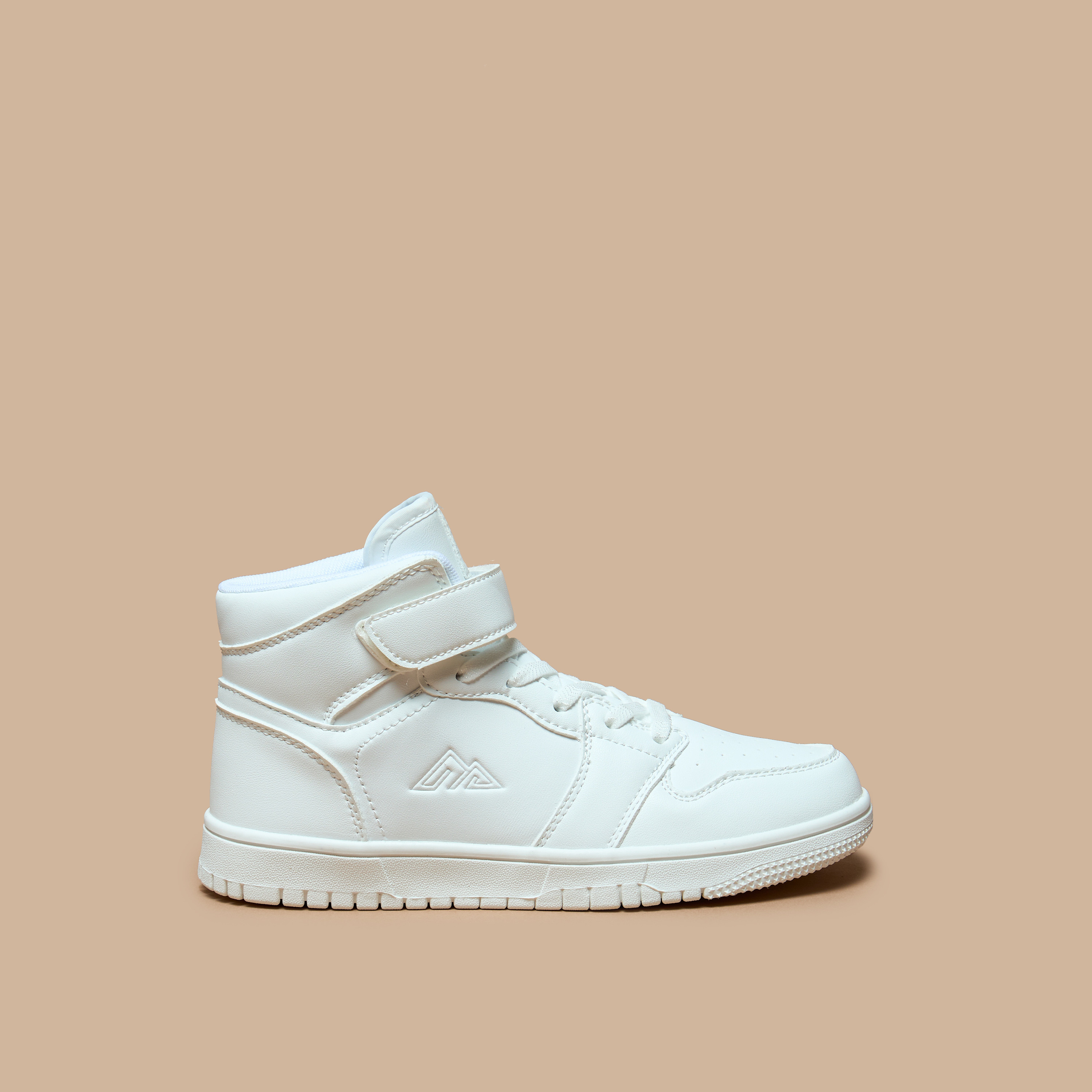 Oaklan by Shoexpress Kids Panelled High-Top Sneakers with Hook and Loop Closure-girls-shoes-sneakers-image-3