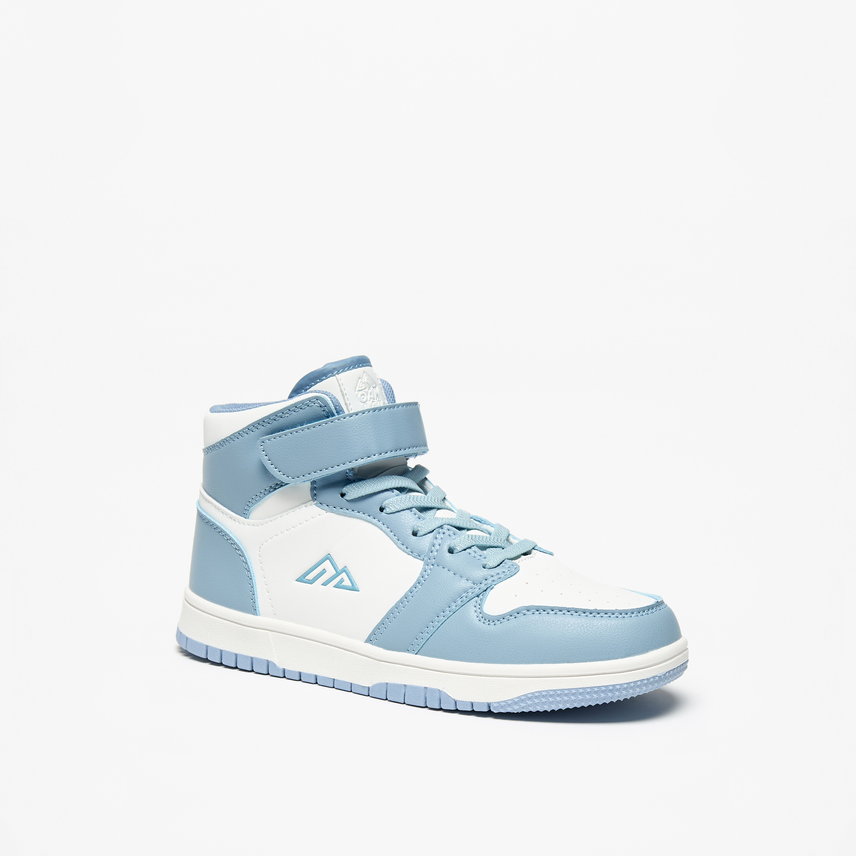 Oaklan by Shoexpress Panelled High Top Sneakers with Hook and Loop Closure-girls-shoes-sneakers-image-1