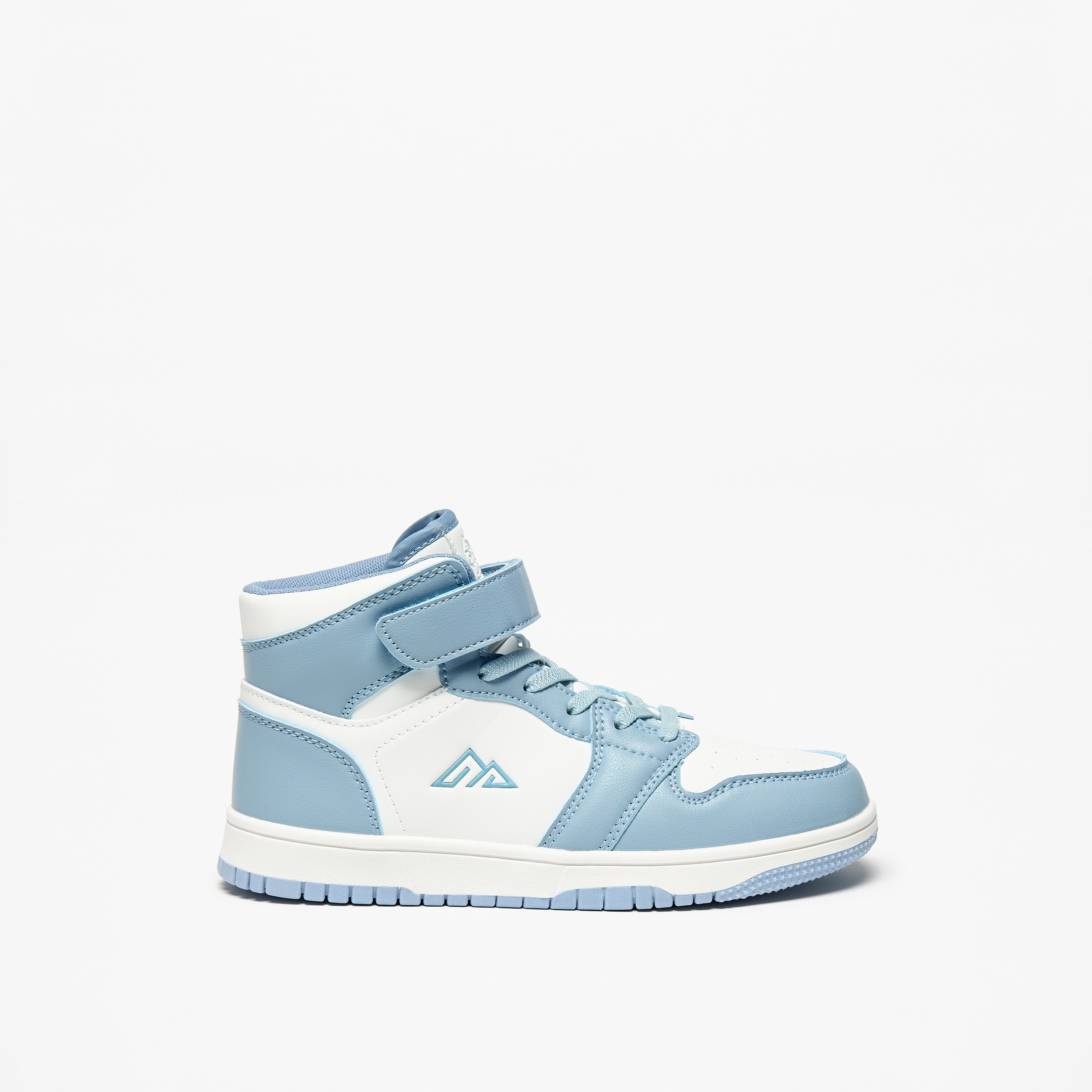 Oaklan by Shoexpress Panelled High Top Sneakers with Hook and Loop Closure-girls-shoes-sneakers-image-3