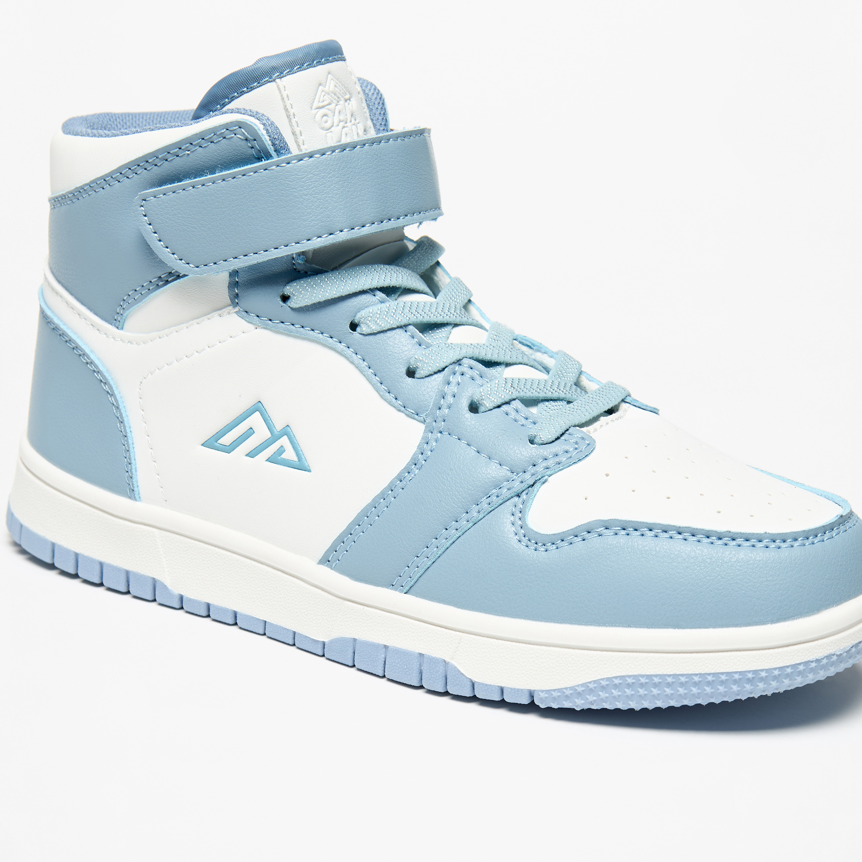 Oaklan by Shoexpress Panelled High Top Sneakers with Hook and Loop Closure-girls-shoes-sneakers-image-5