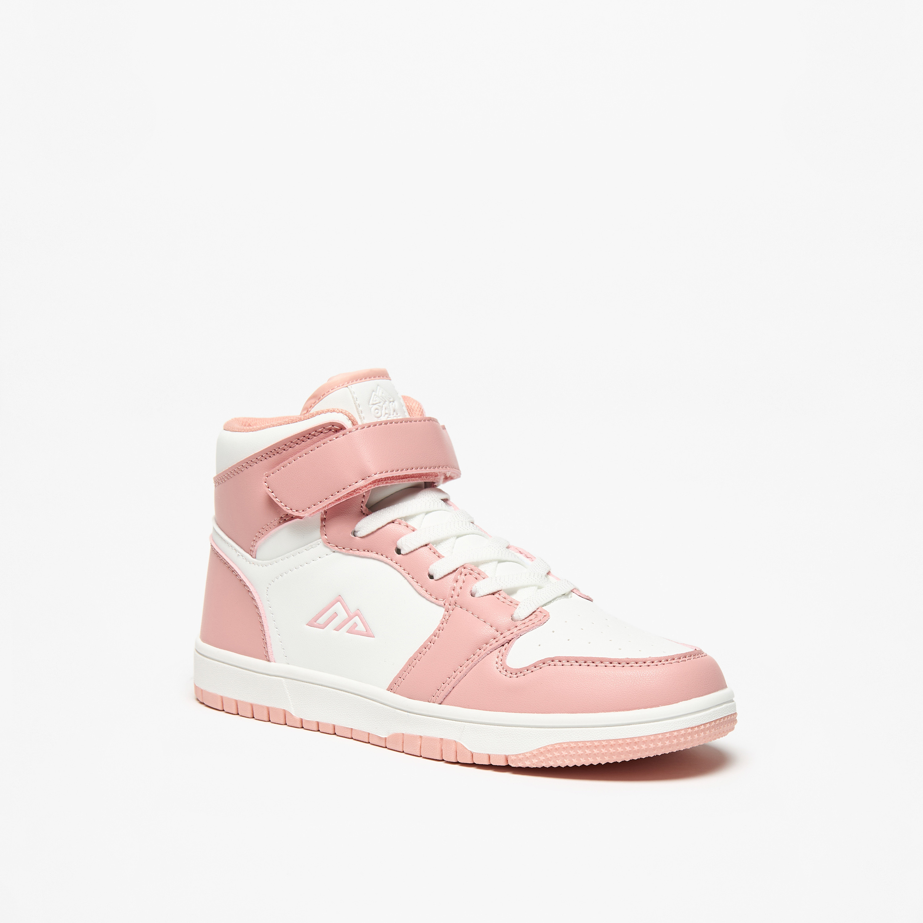 Oaklan by Shoexpress Panelled High Top Sneakers with Hook and Loop Closure-girls-shoes-sneakers-image-6