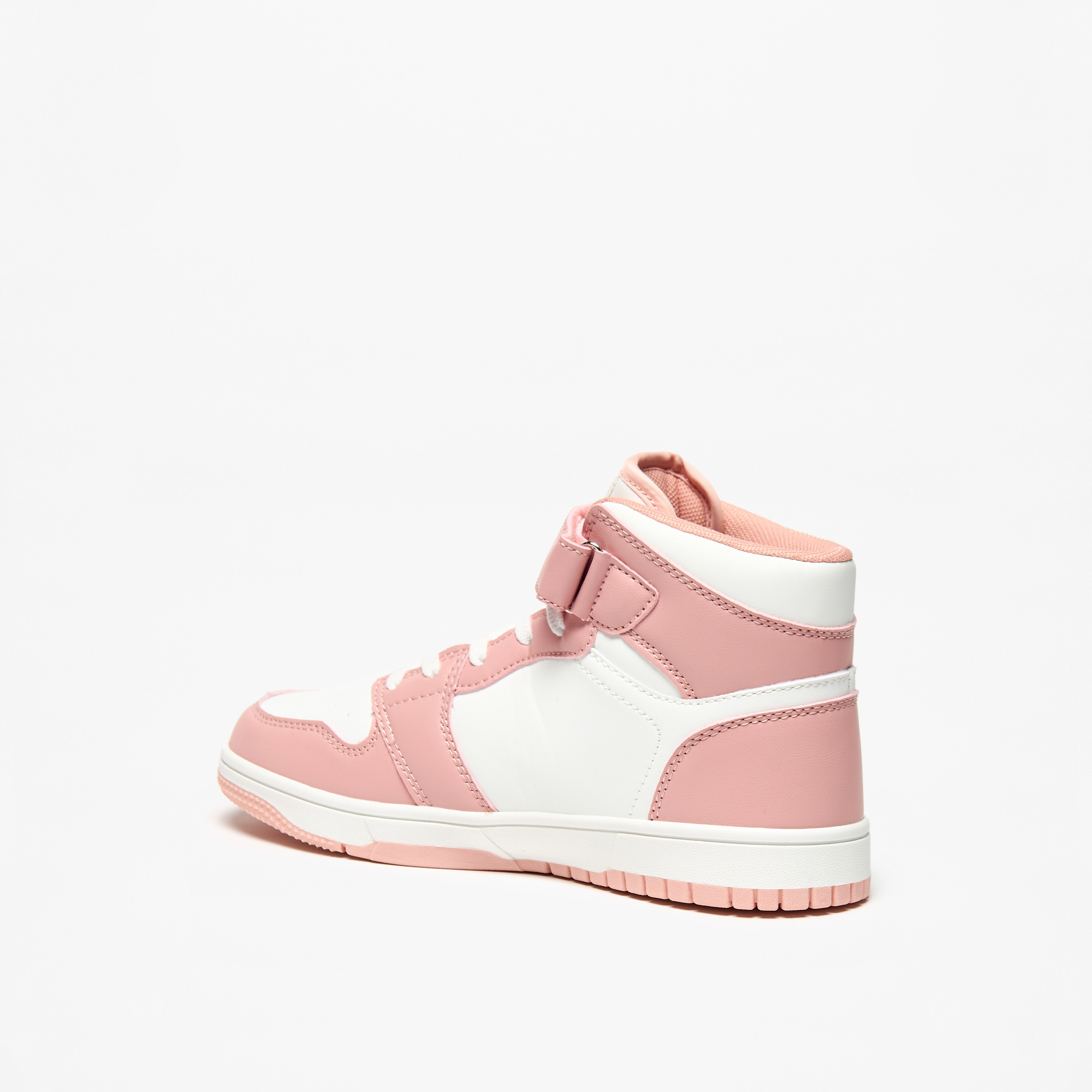 Oaklan by Shoexpress Panelled High Top Sneakers with Hook and Loop Closure-girls-shoes-sneakers-image-7
