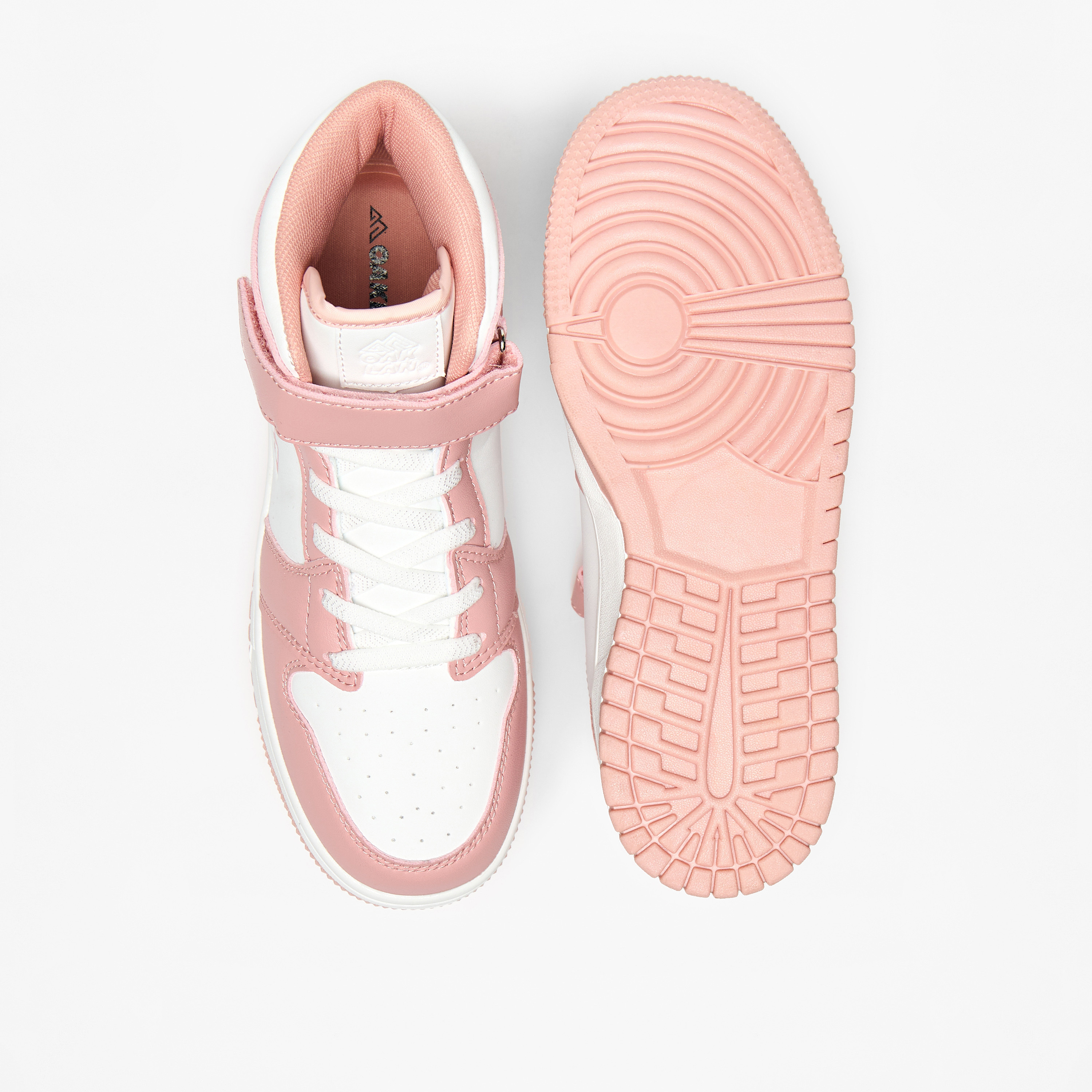 Oaklan by Shoexpress Panelled High Top Sneakers with Hook and Loop Closure-girls-shoes-sneakers-image-9