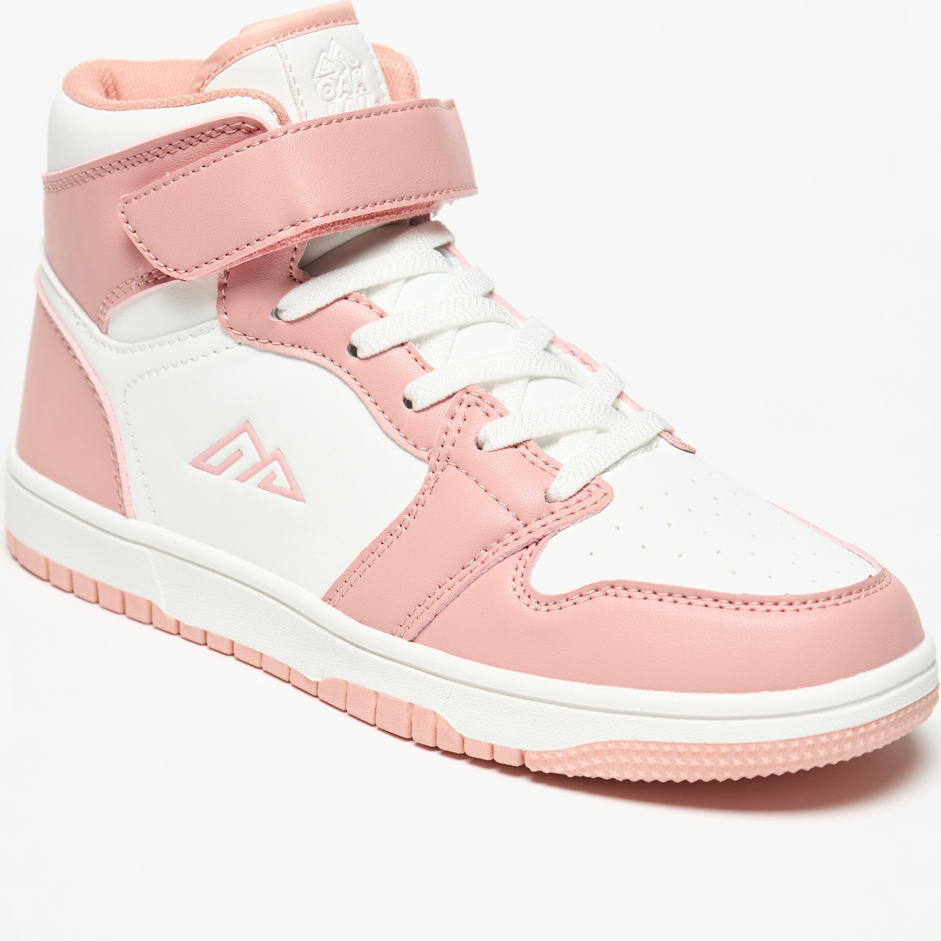 Oaklan by Shoexpress Panelled High Top Sneakers with Hook and Loop Closure-girls-shoes-sneakers-image-10