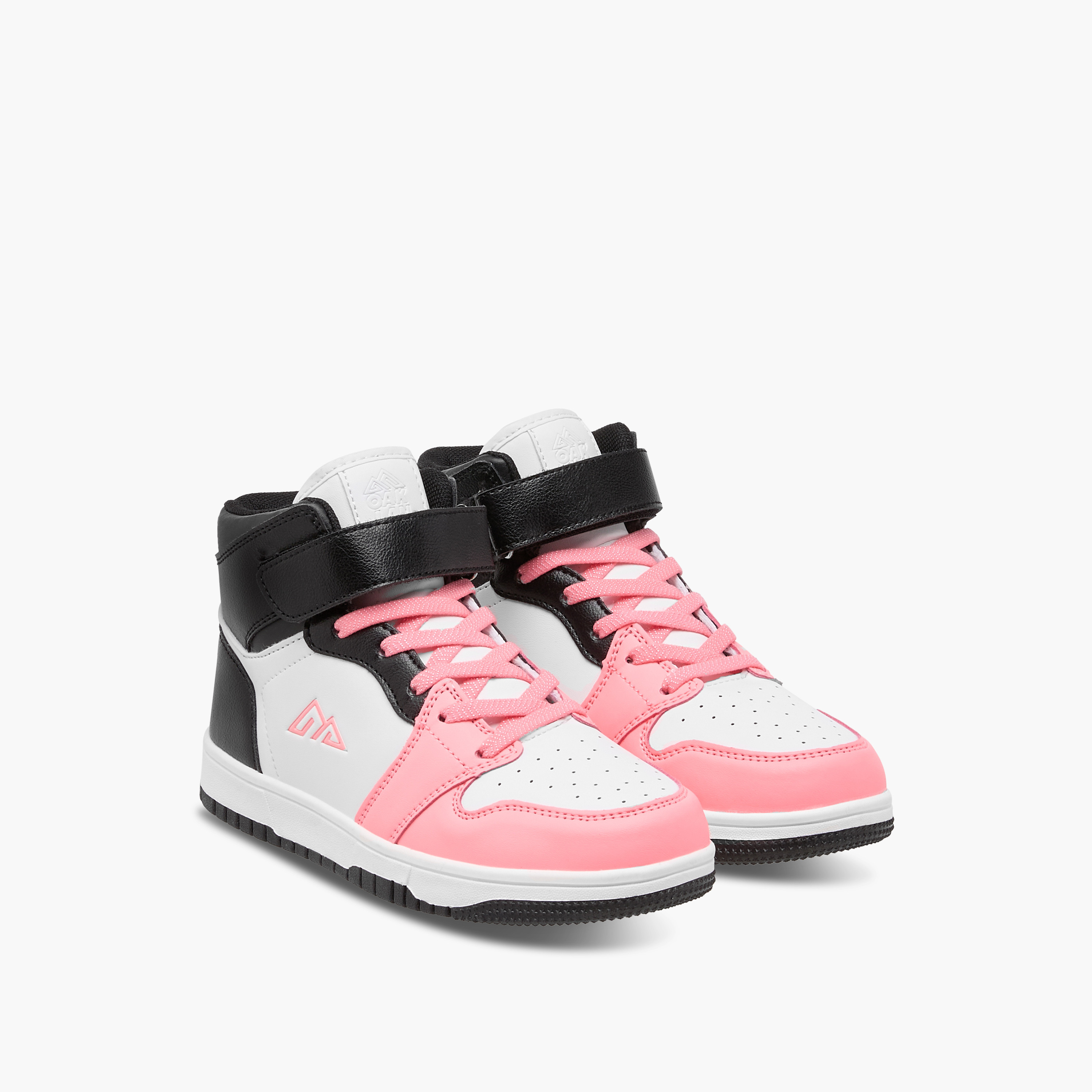 Oaklan by Shoexpress Panelled High Top Sneakers with Hook and Loop Closure-girls-shoes-sneakers-image-11