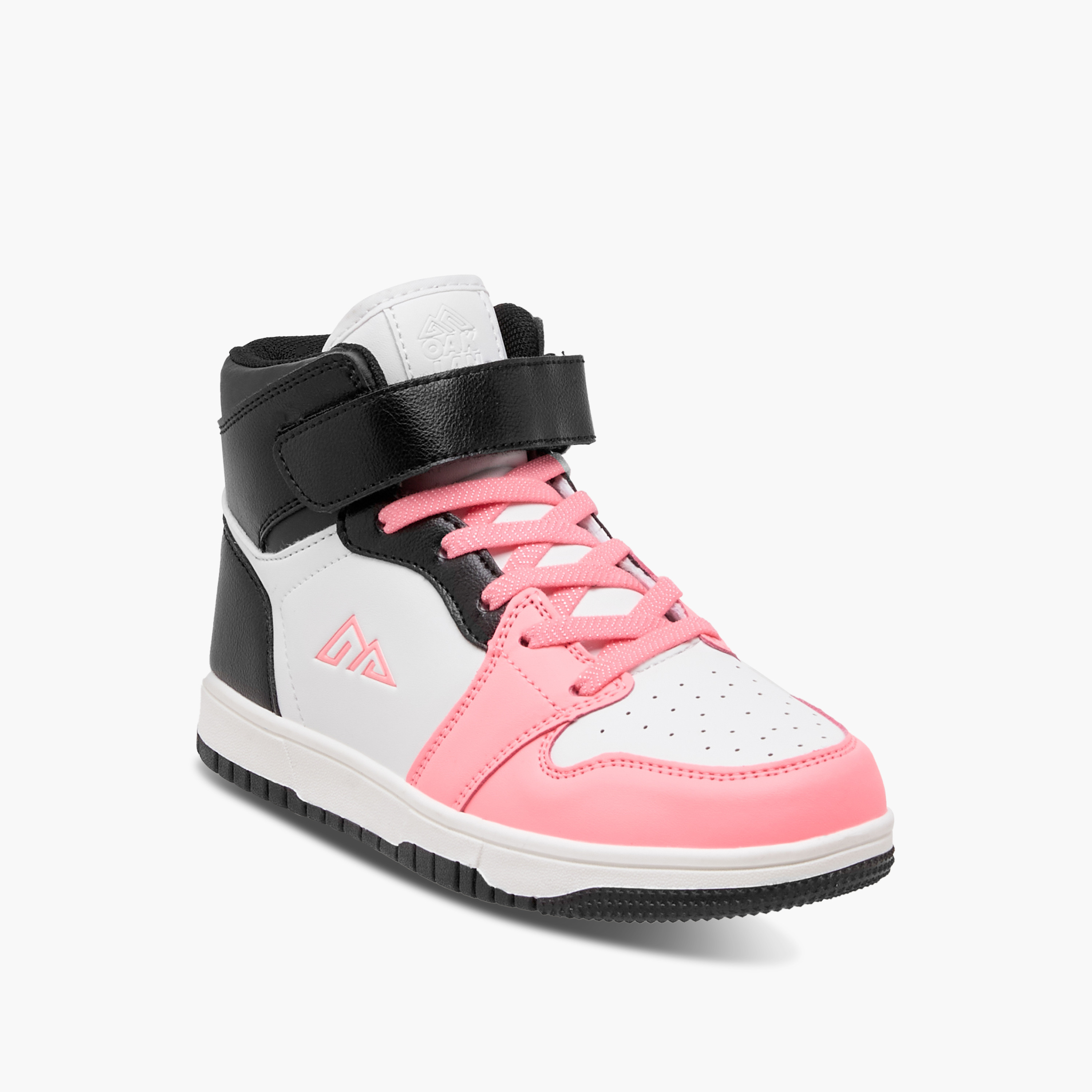 Oaklan by Shoexpress Panelled High Top Sneakers with Hook and Loop Closure-girls-shoes-sneakers-image-12