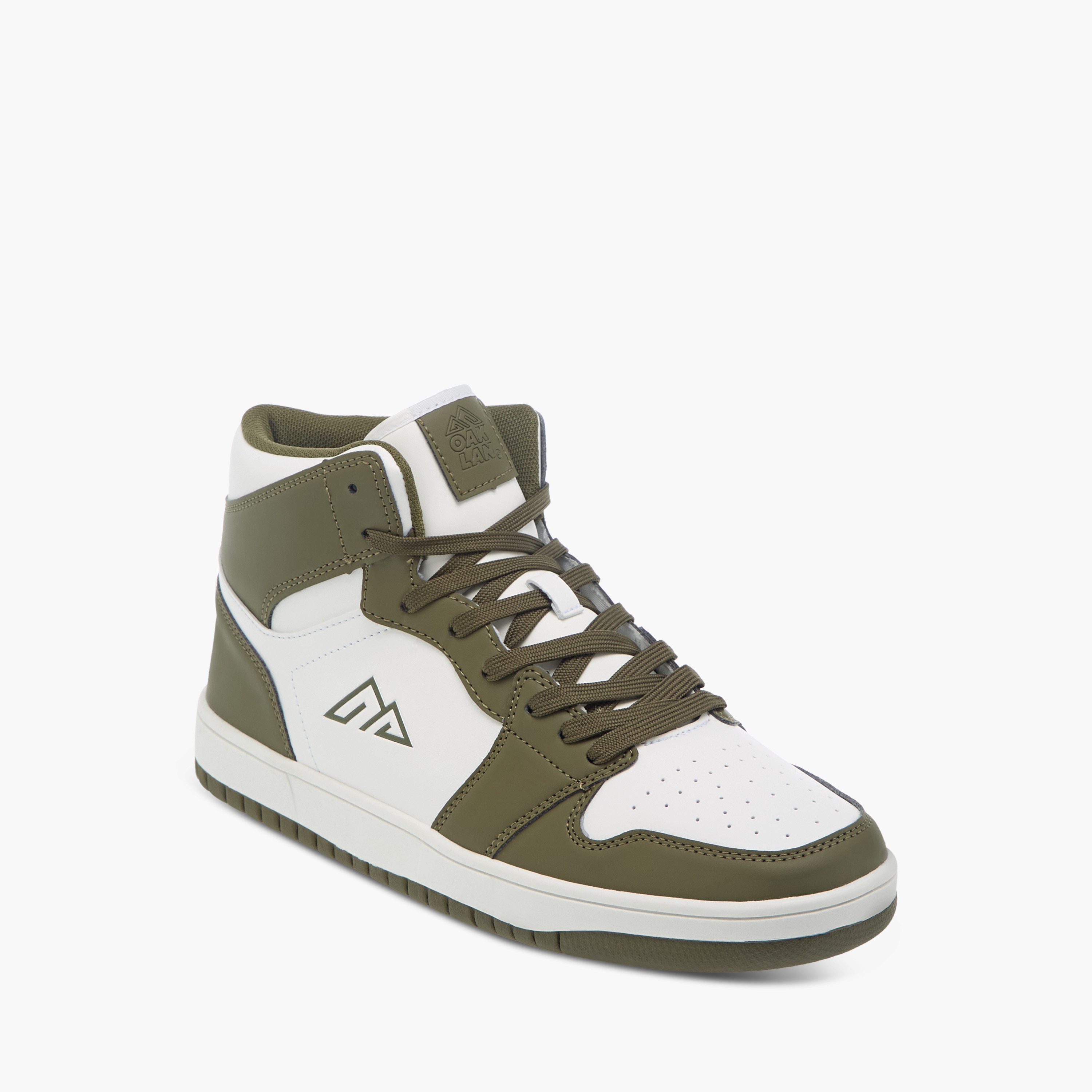 Oaklan by Shoexpress Panelled High Cut Sneakers with Lace-Up Closure-men-shoes-sneakers-image-2