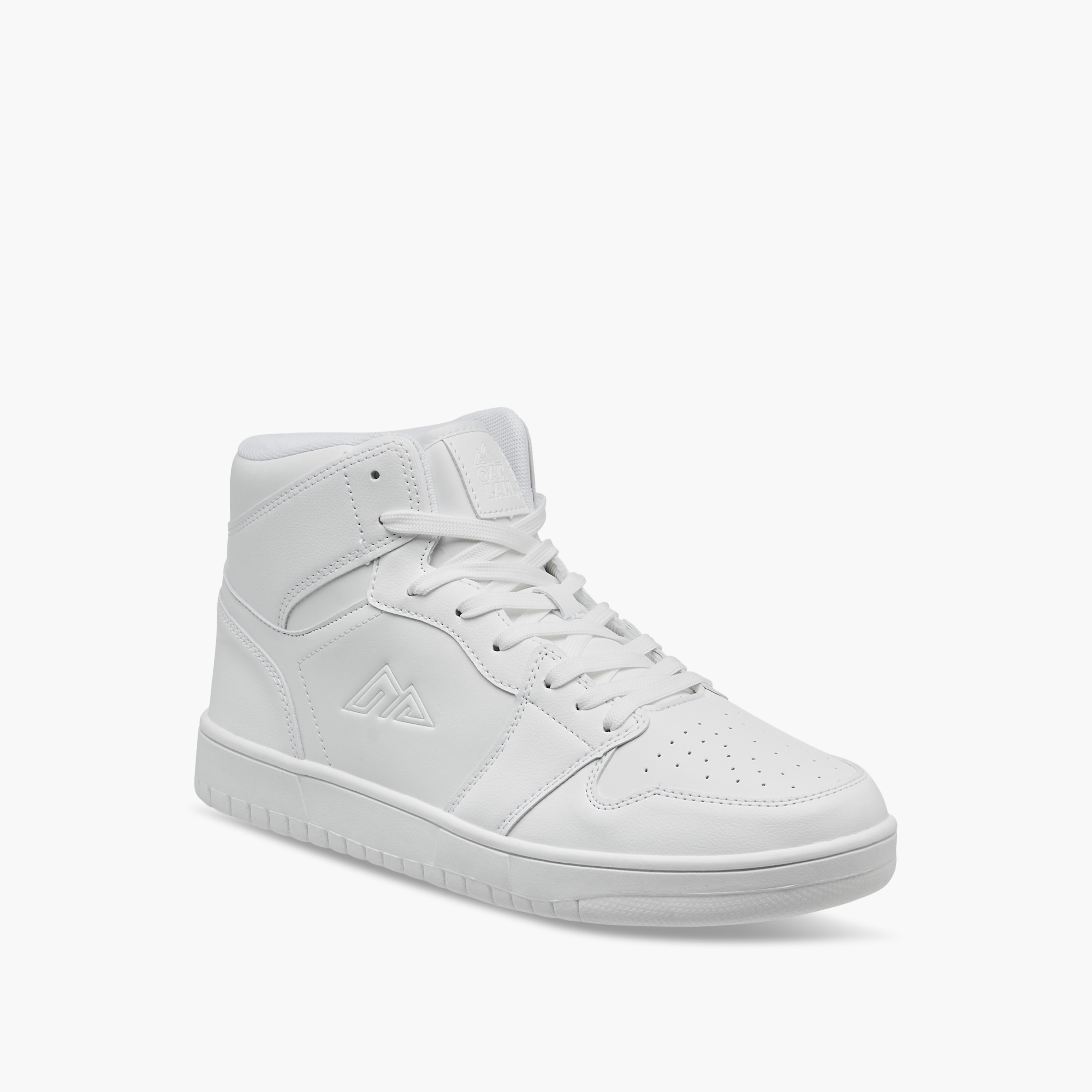 Oaklan by Shoexpress Panelled High Cut Sneakers with Lace-Up Closure-men-shoes-sneakers-image-2