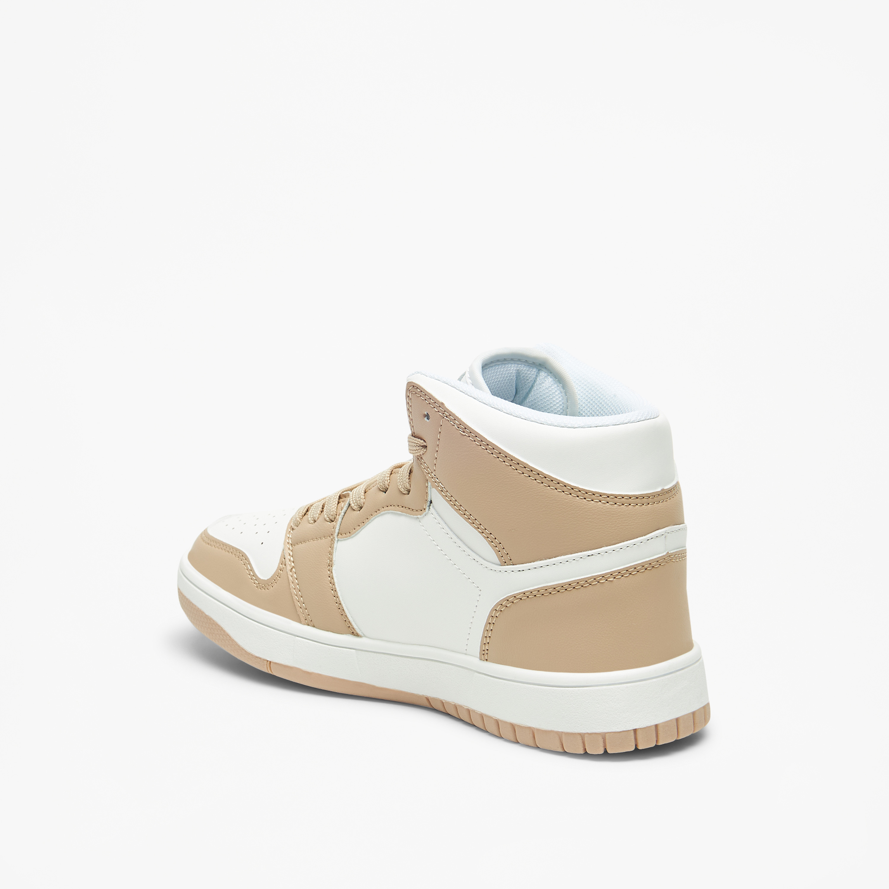 Oaklan by Shoexpress Colourblock High Top Sneakers with Lace-Up Closure-women-shoes-sneakers-image-8
