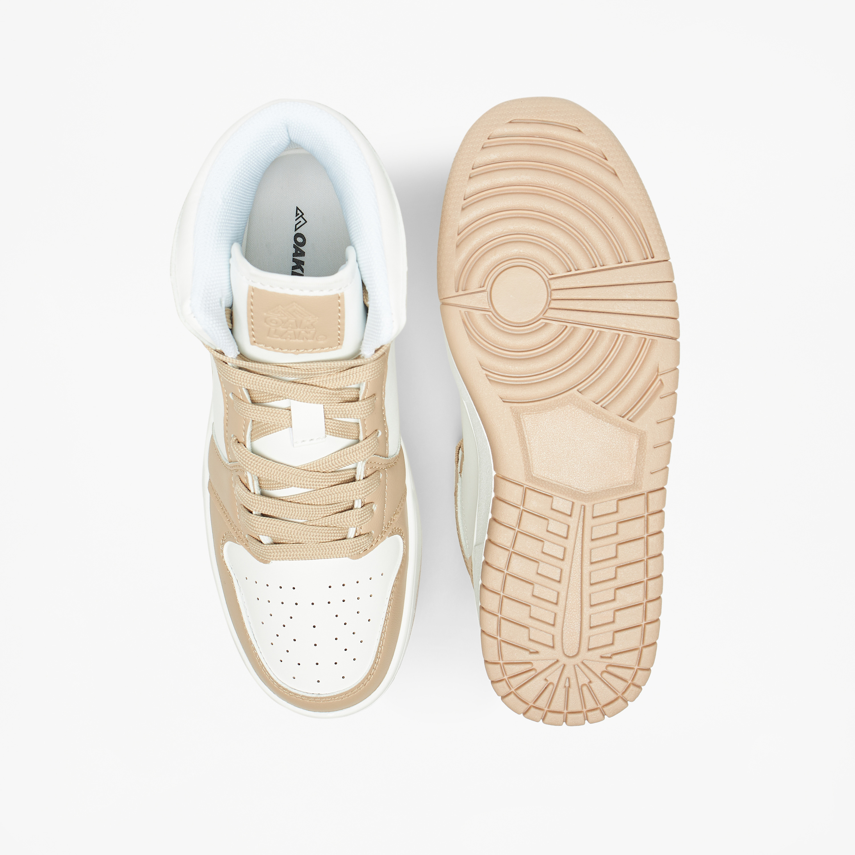Oaklan by Shoexpress Colourblock High Top Sneakers with Lace-Up Closure-women-shoes-sneakers-image-6