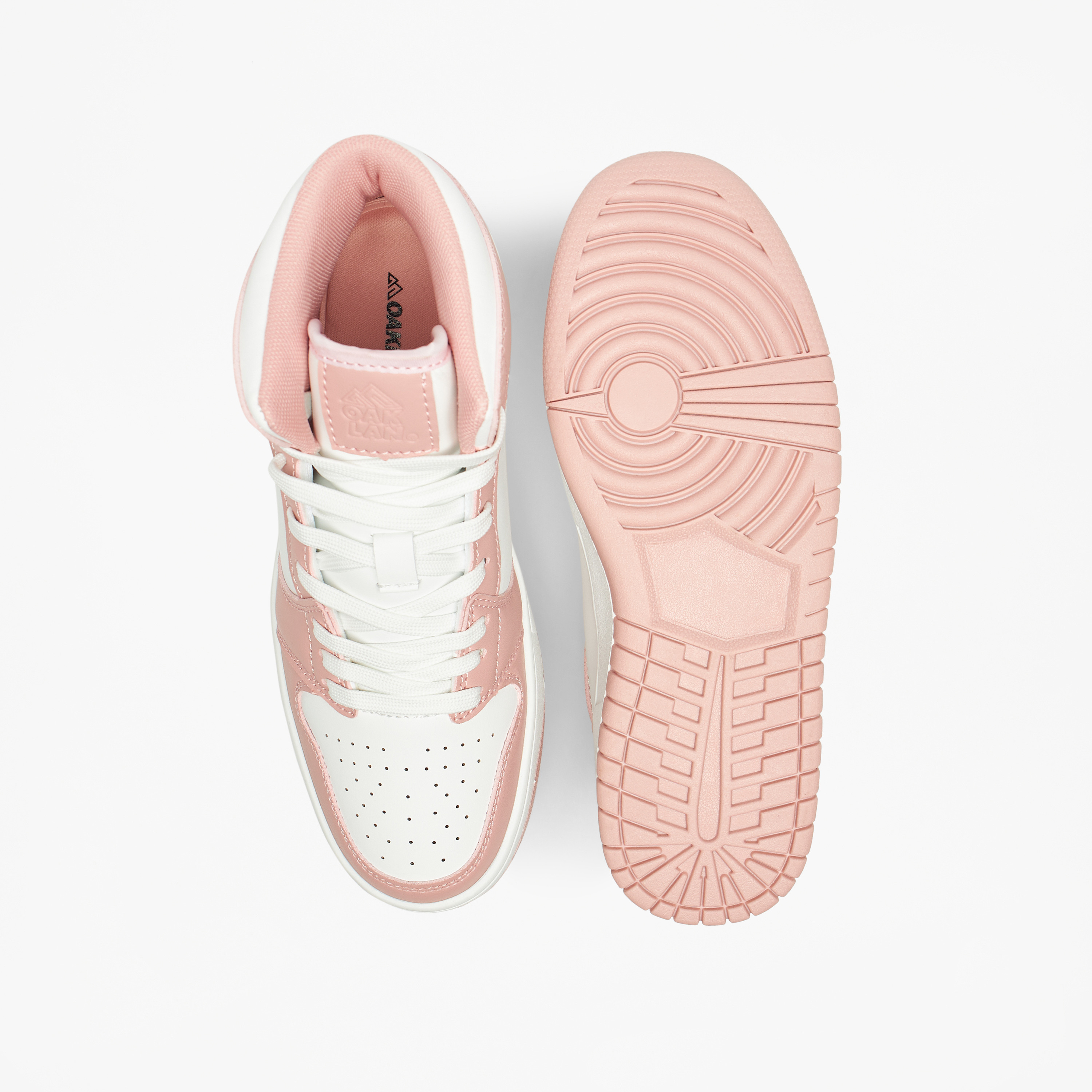 Oaklan by Shoexpress Colourblock High Top Sneakers with Lace-Up Closure-women-shoes-sneakers-image-11