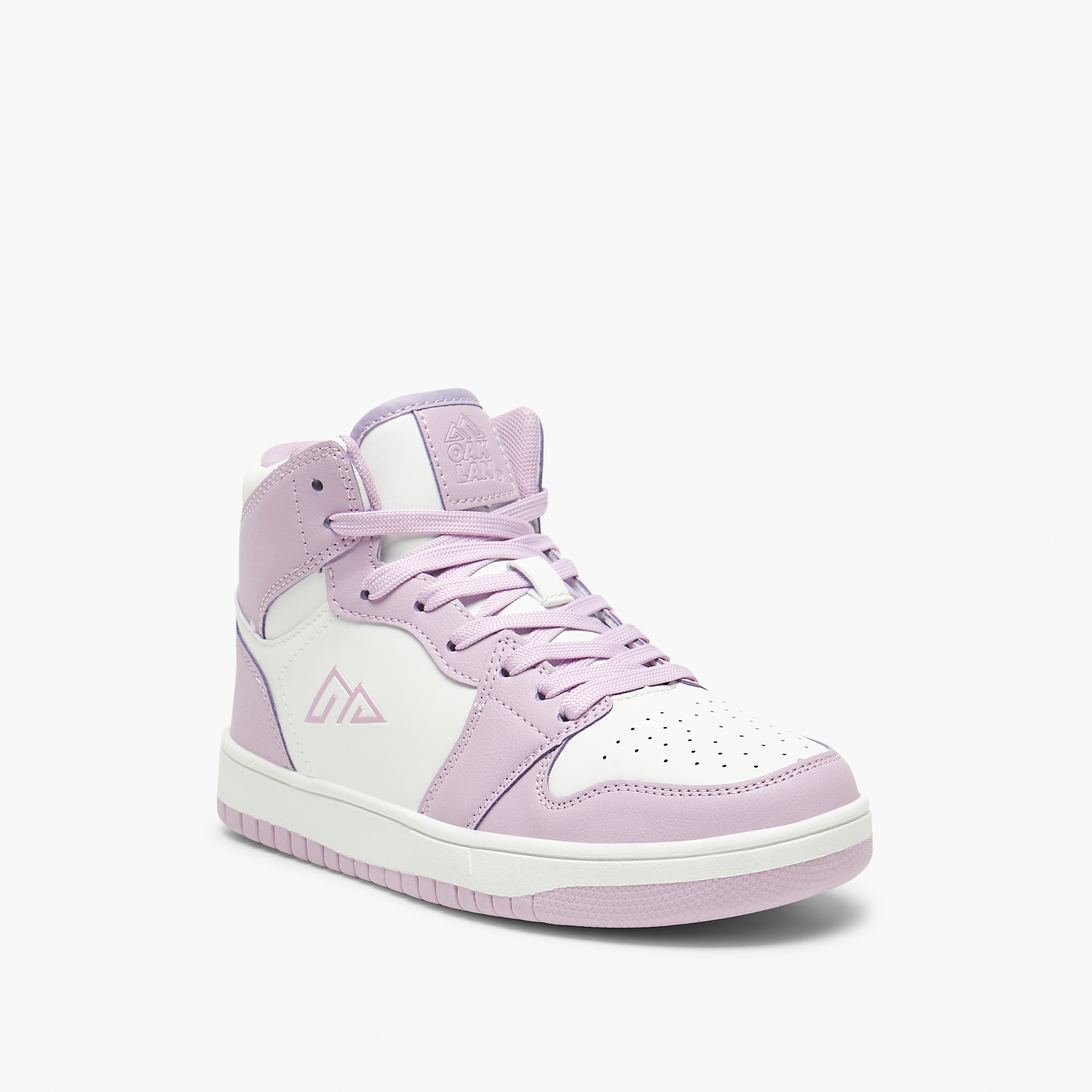 Oaklan by Shoexpress Colourblock High Top Sneakers with Lace-Up Closure-women-shoes-sneakers-image-2