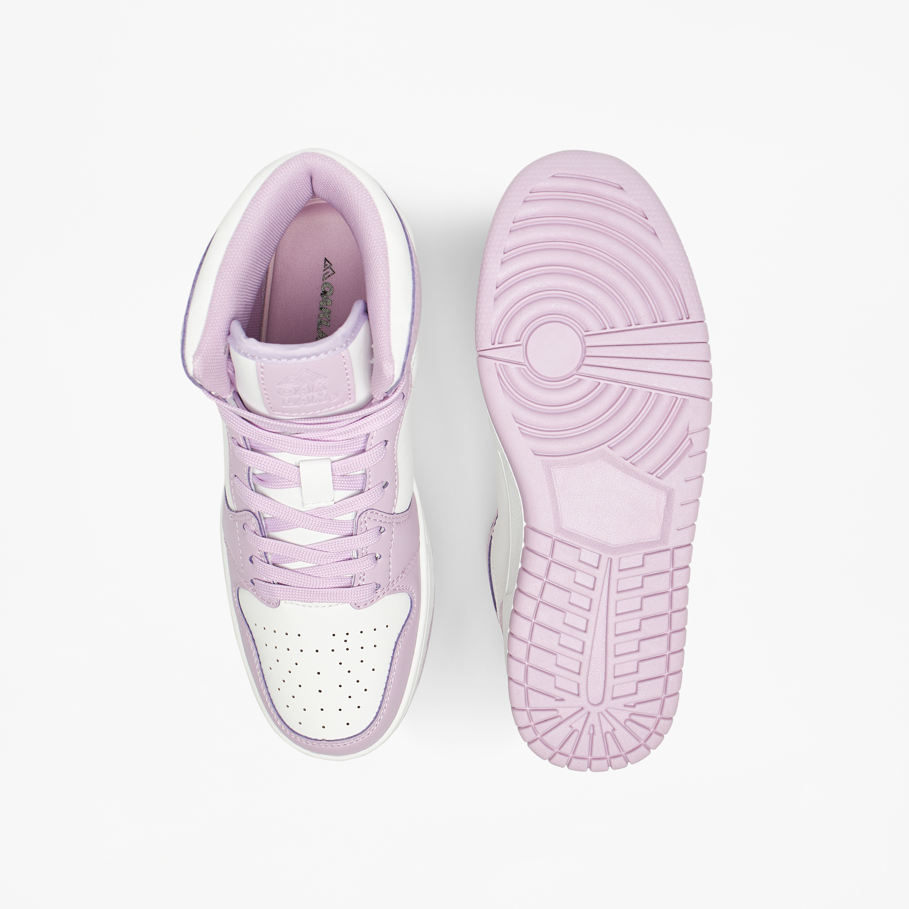 Oaklan by Shoexpress Colourblock High Top Sneakers with Lace-Up Closure-women-shoes-sneakers-image-1