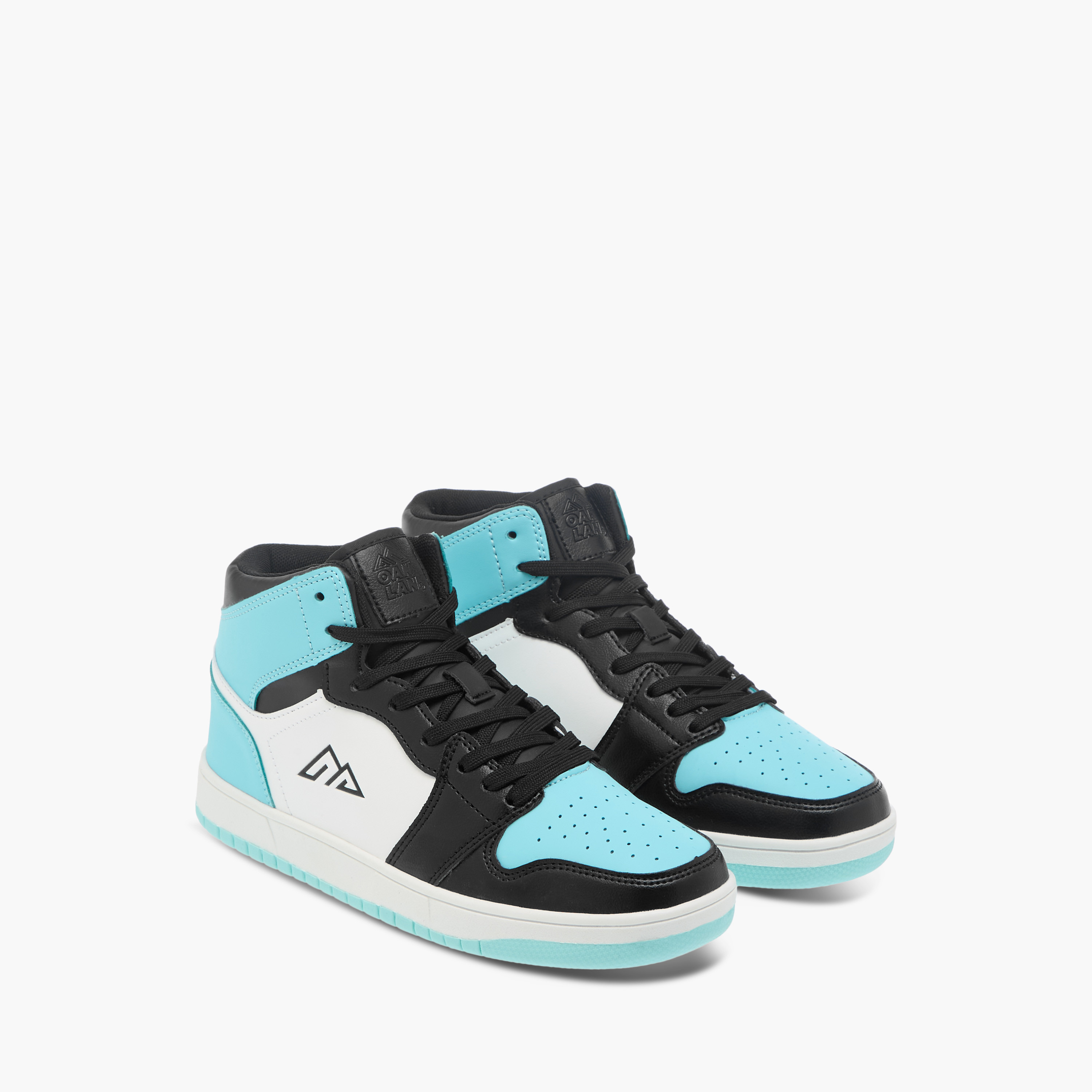 Oaklan by Shoexpress Colourblock High Top Sneakers with Lace-Up Closure-women-shoes-sneakers-image-16