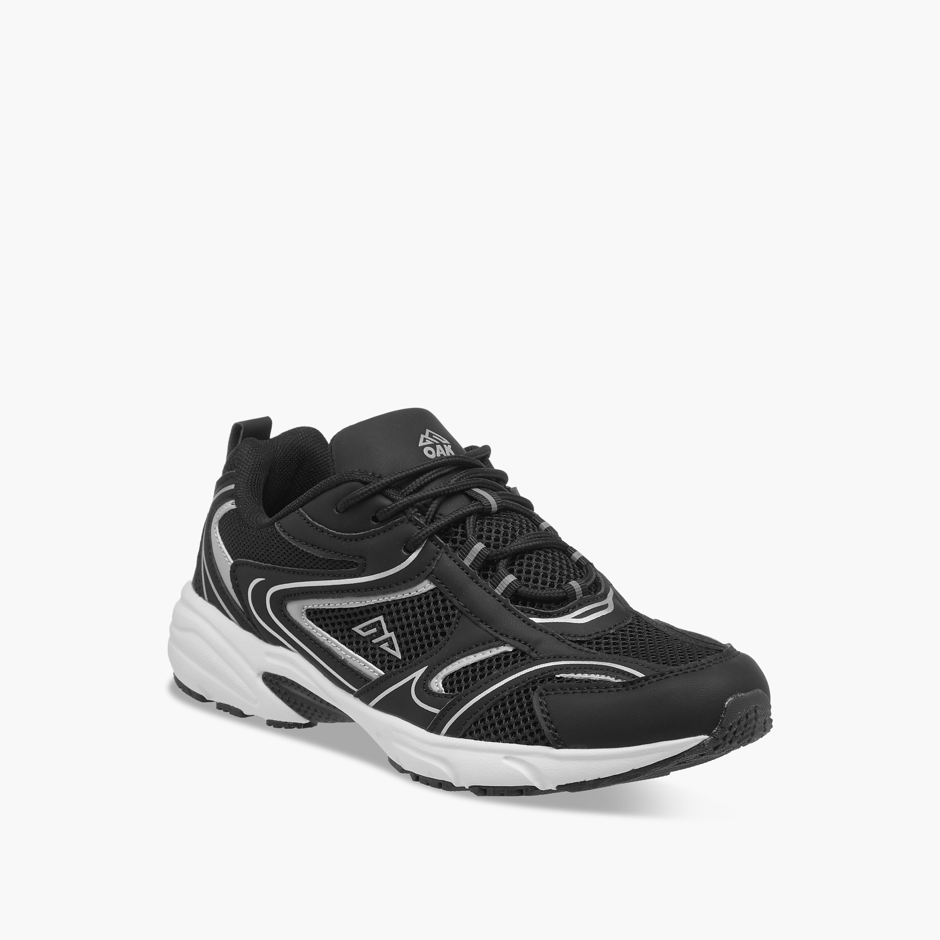 Oaklan by Shoexpress Women's Panelled Lace-Up Sports Shoes-sports-women-shoes-image-2