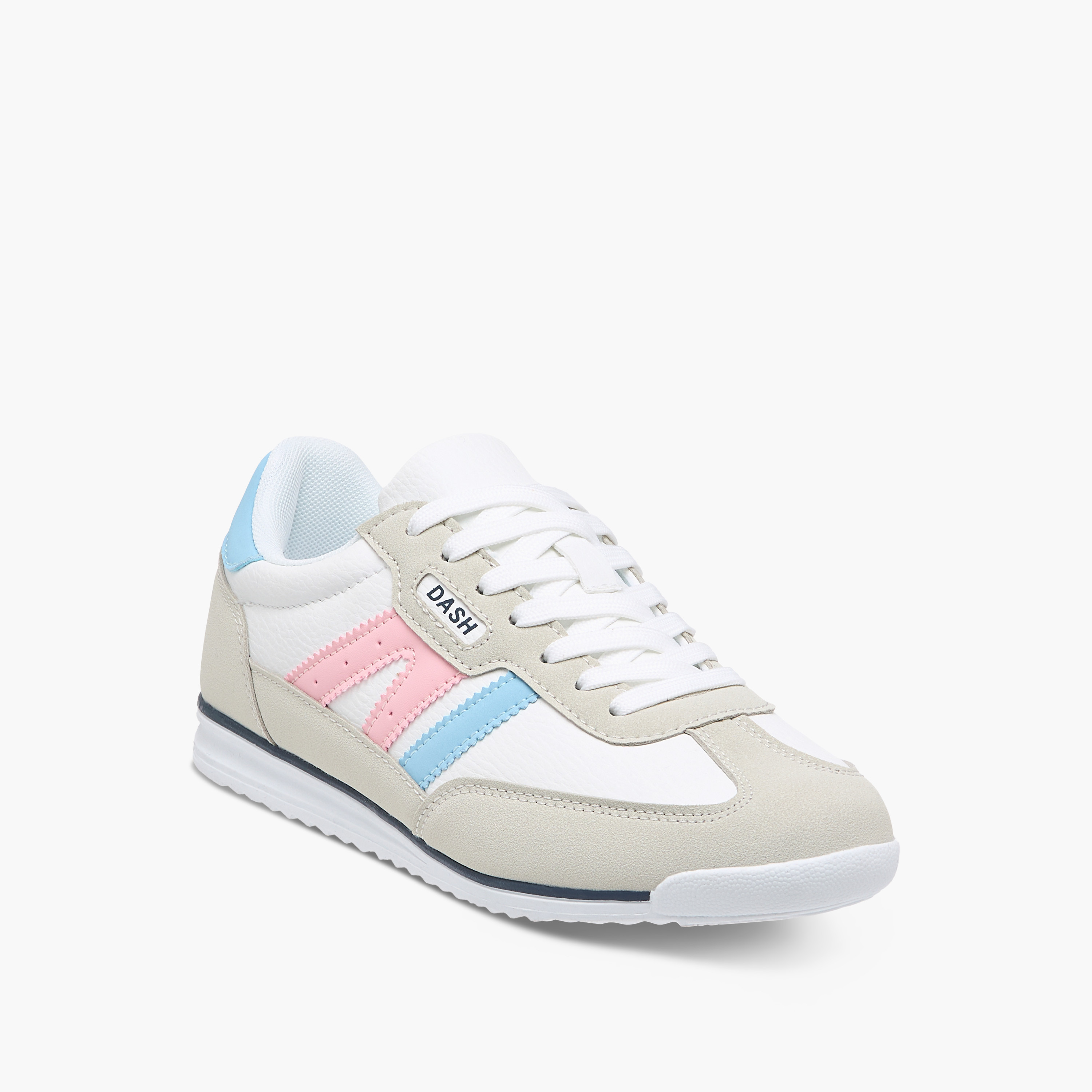 Dash Panelled Sneakers with Lace-Up Closure-women-shoes-sneakers-image-2