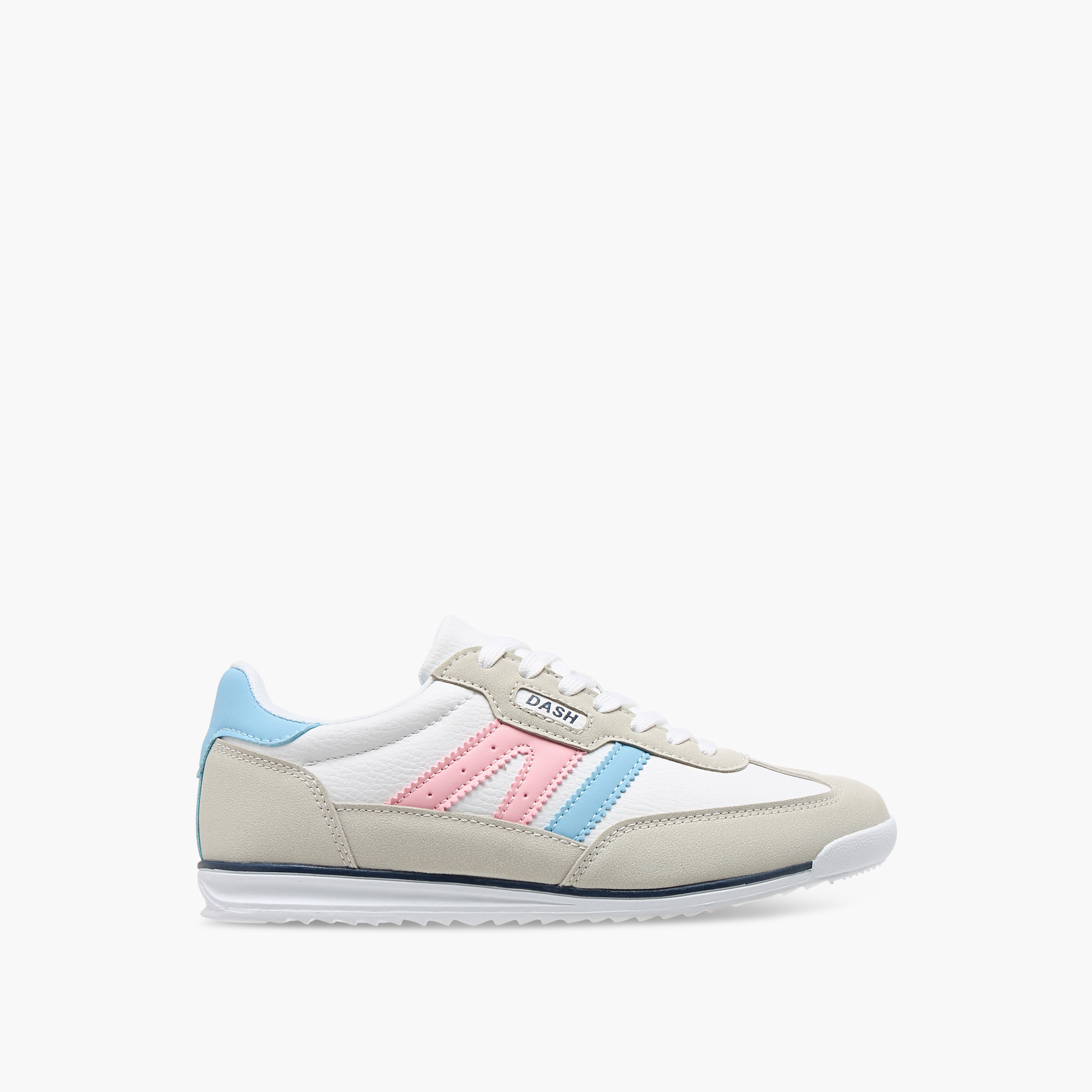 Dash Panelled Sneakers with Lace-Up Closure-women-shoes-sneakers-image-3