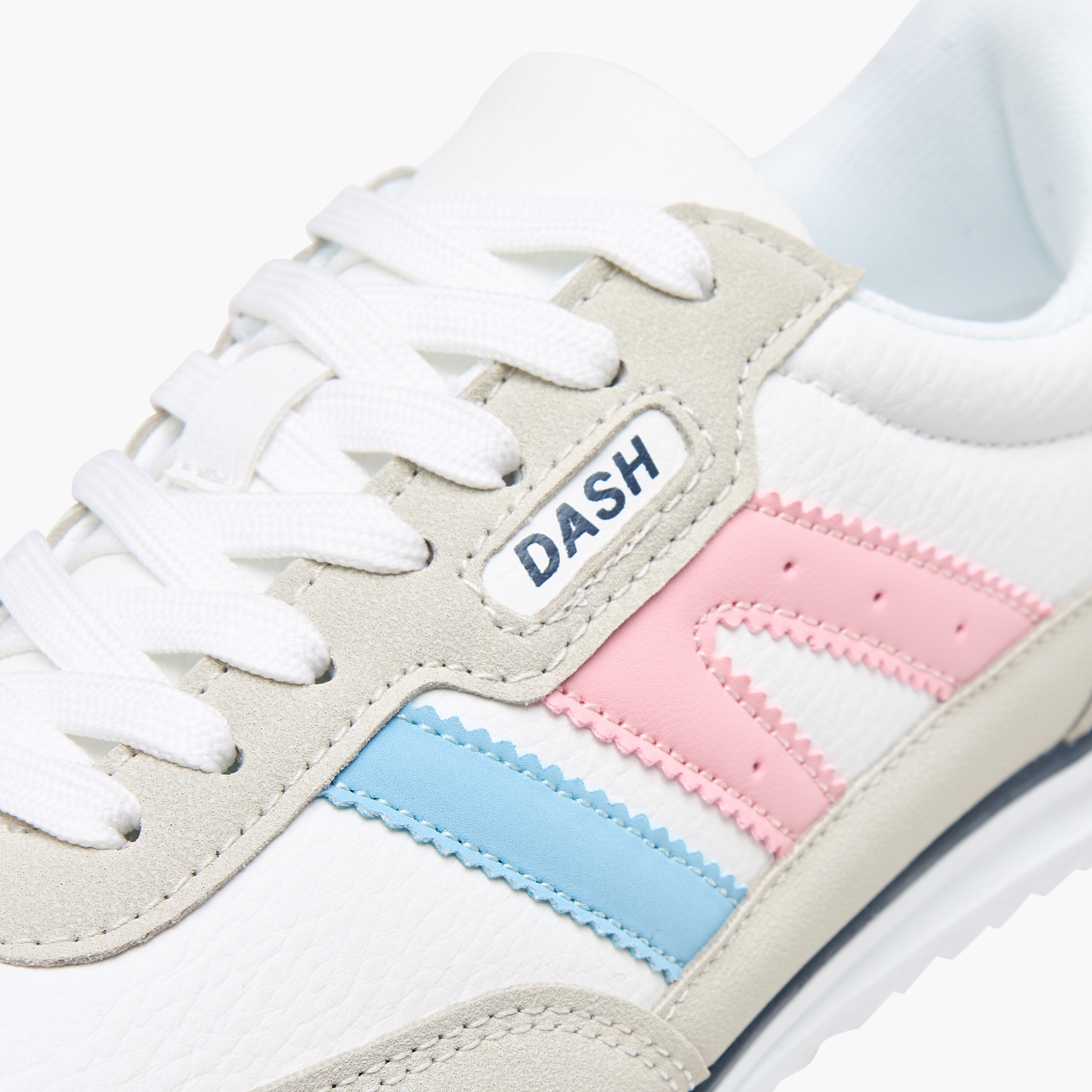 Dash Panelled Sneakers with Lace-Up Closure-women-shoes-sneakers-image-4