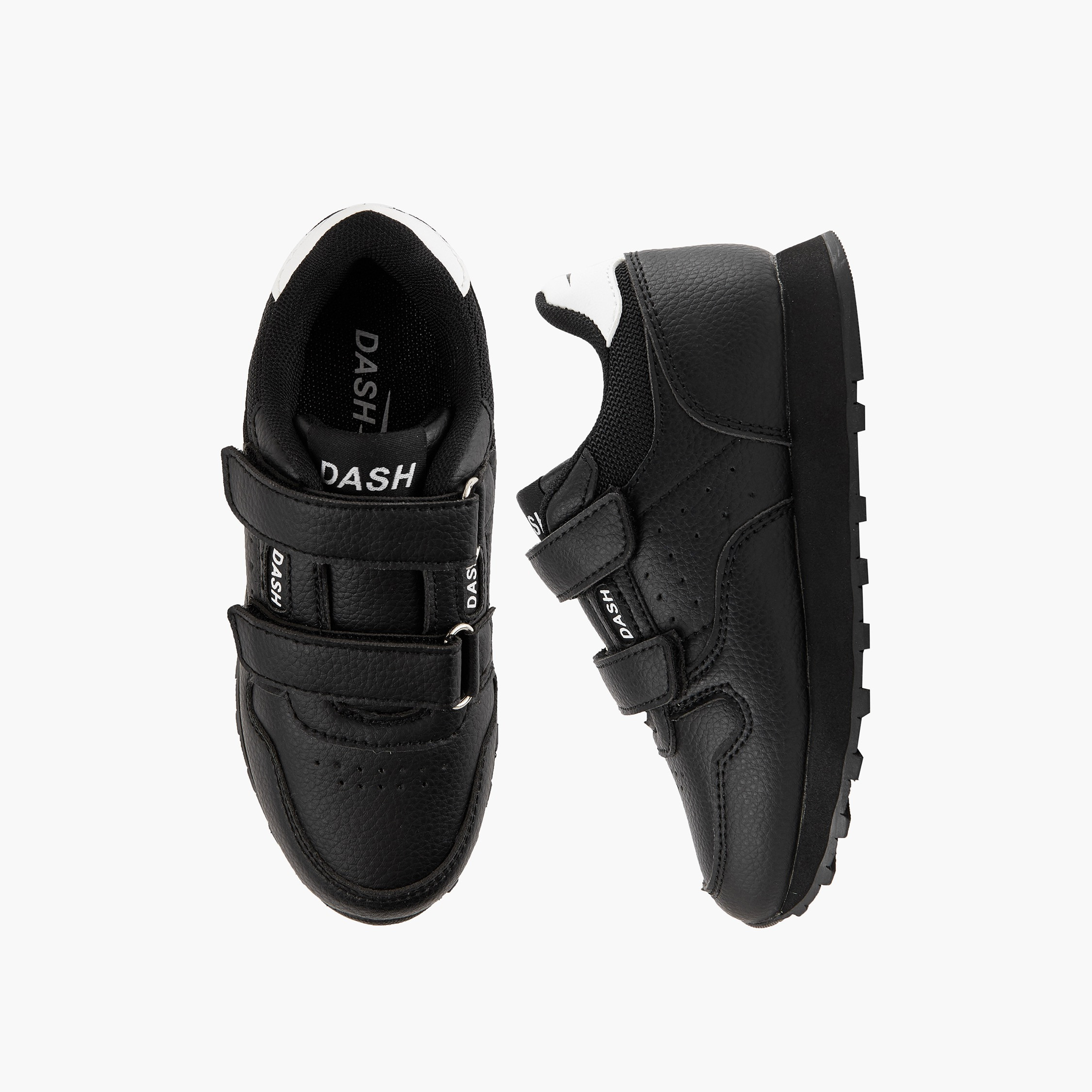 Dash Boys Panelled Hook and Loop Ankle Sneakers-boys-shoes-sneakers-image-1
