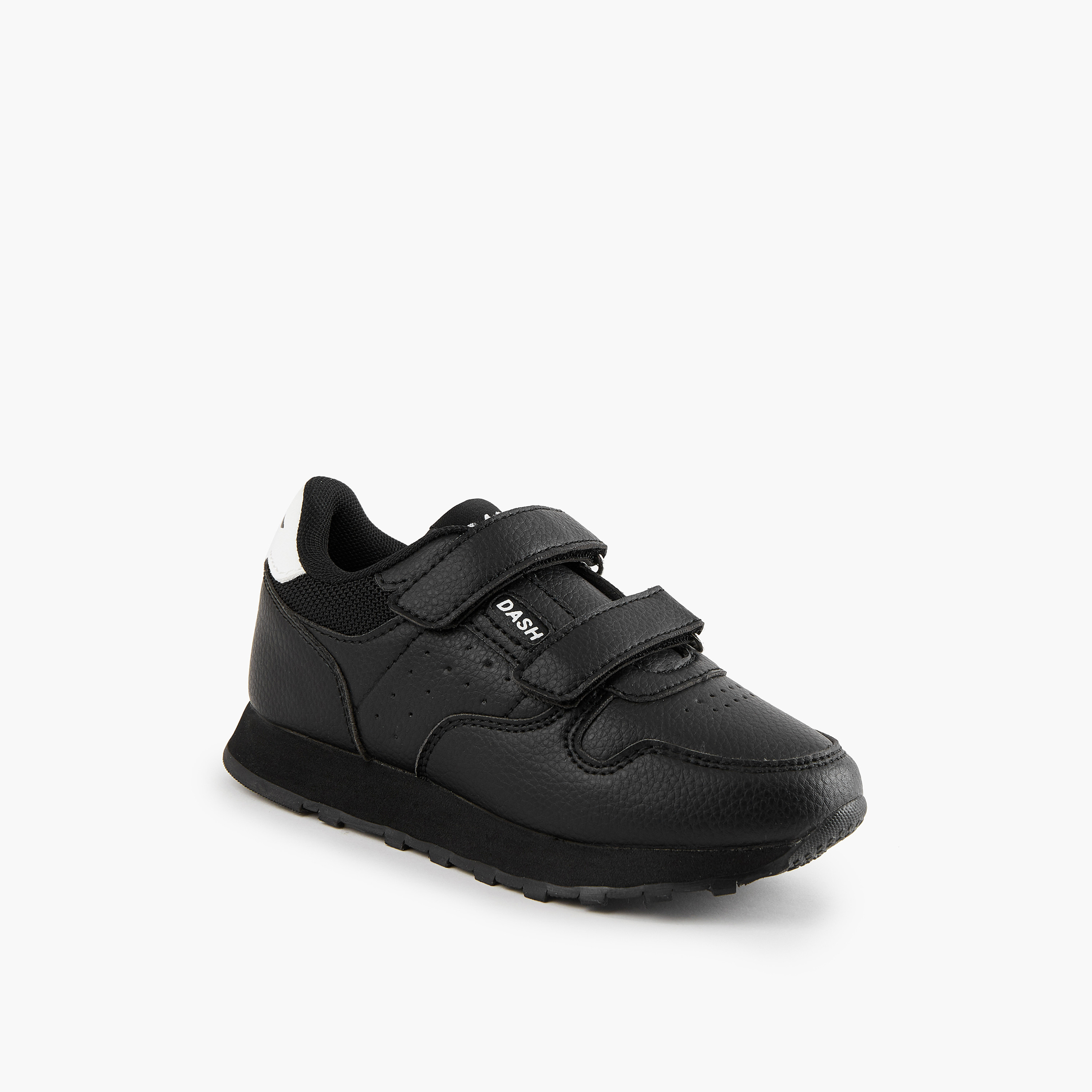 Dash Boys Panelled Hook and Loop Ankle Sneakers-boys-shoes-sneakers-image-2