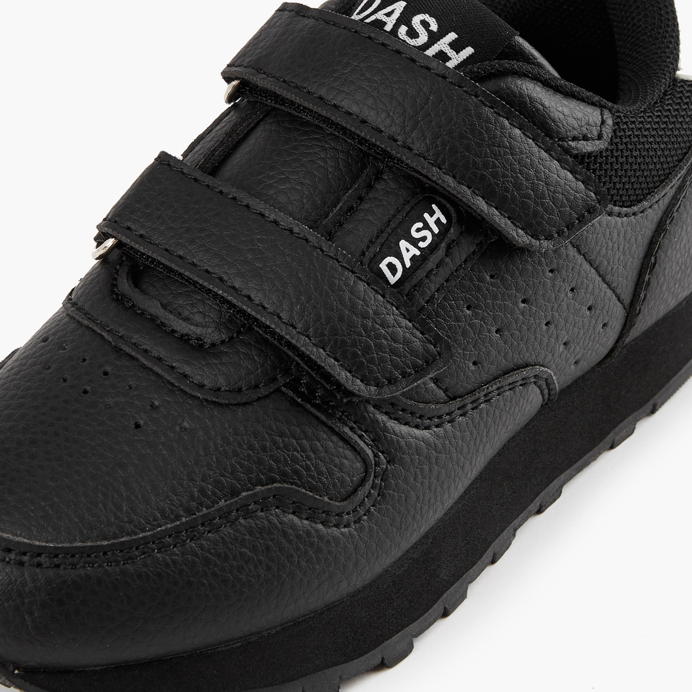 Dash Boys Panelled Hook and Loop Ankle Sneakers-boys-shoes-sneakers-image-4