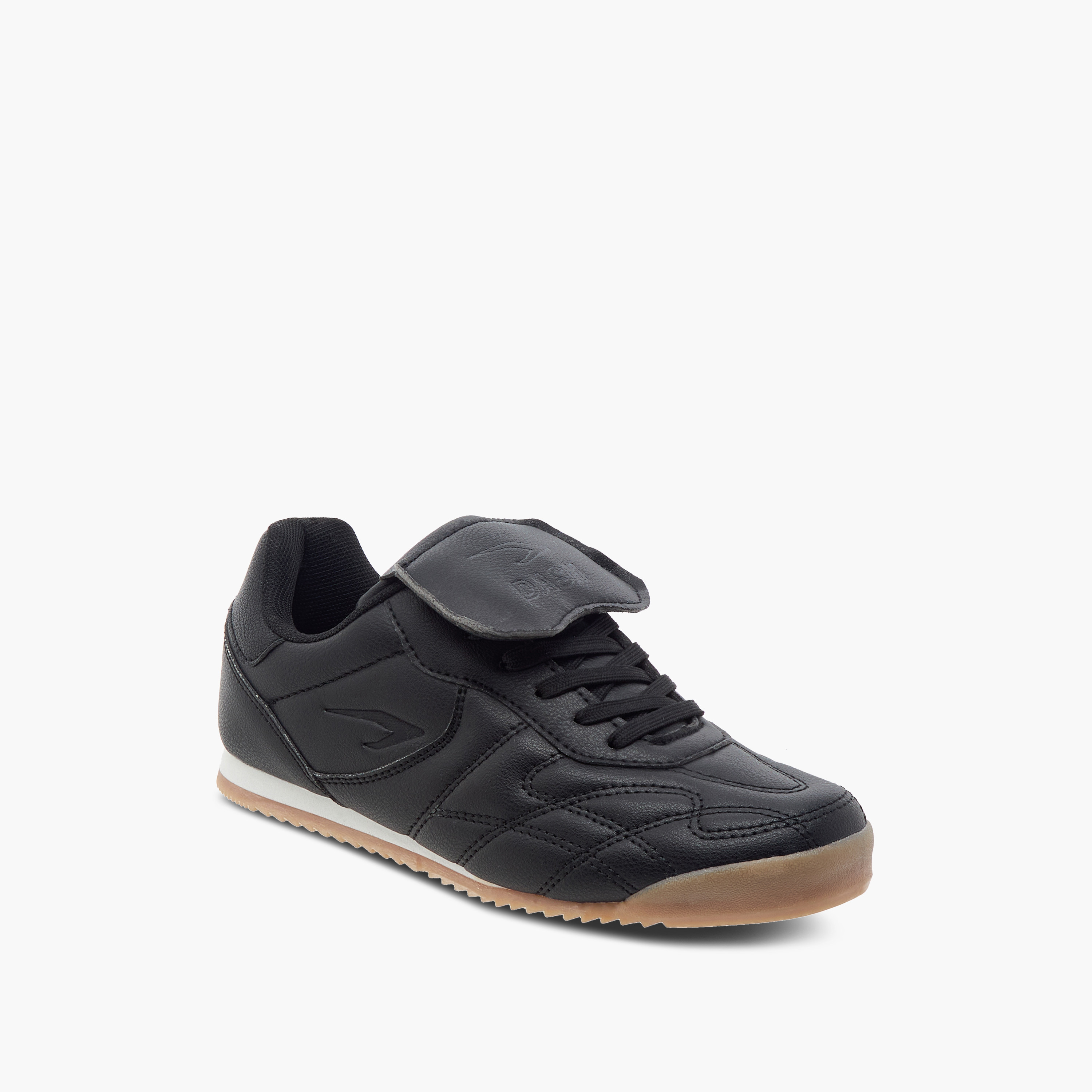Dash Stitch Detail Sneakers with Lace-Up Closure-boys-shoes-schoolshoes-image-2
