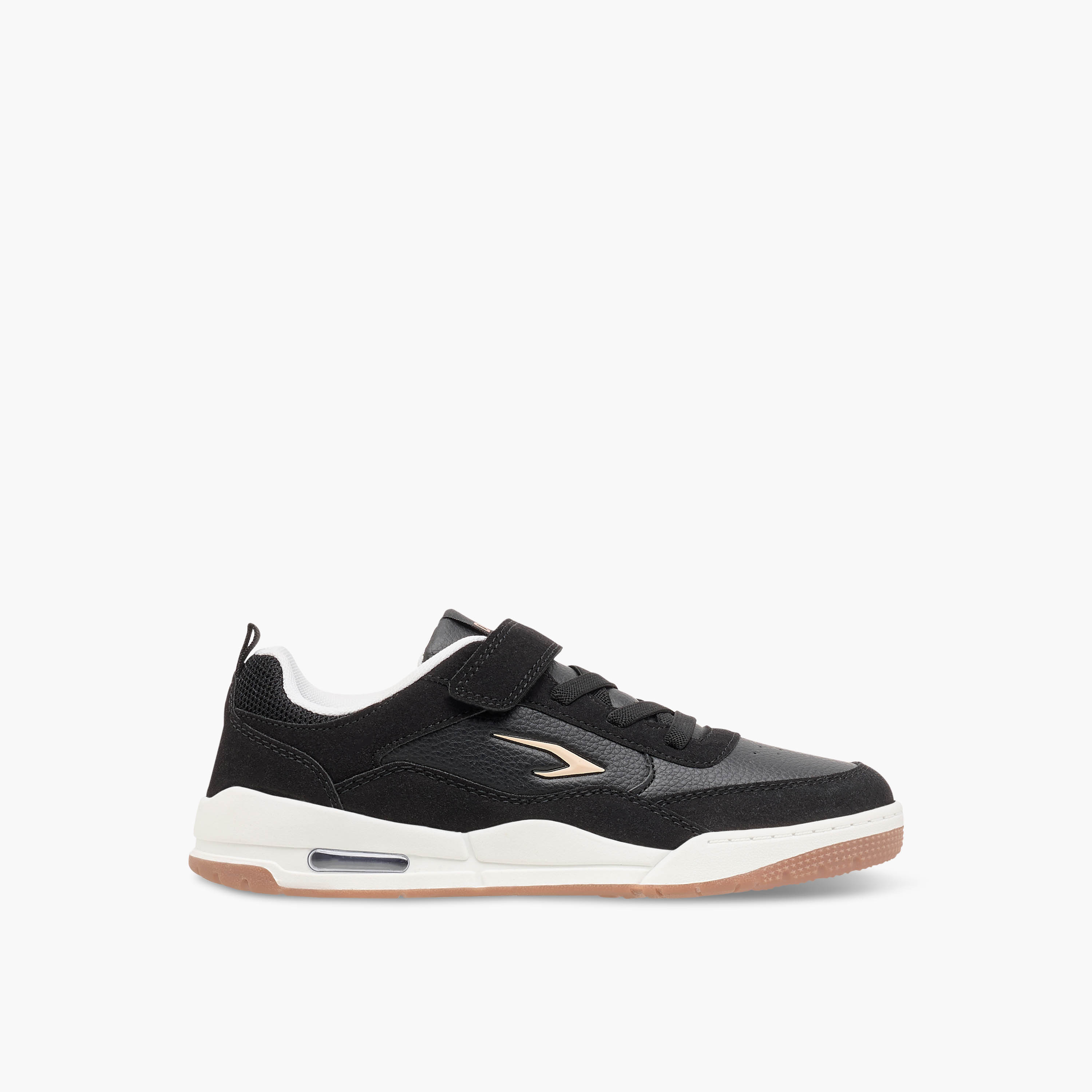 Dash Panelled Sports Shoes with Hook and Loop Closure-girls-shoes-sports-image-3