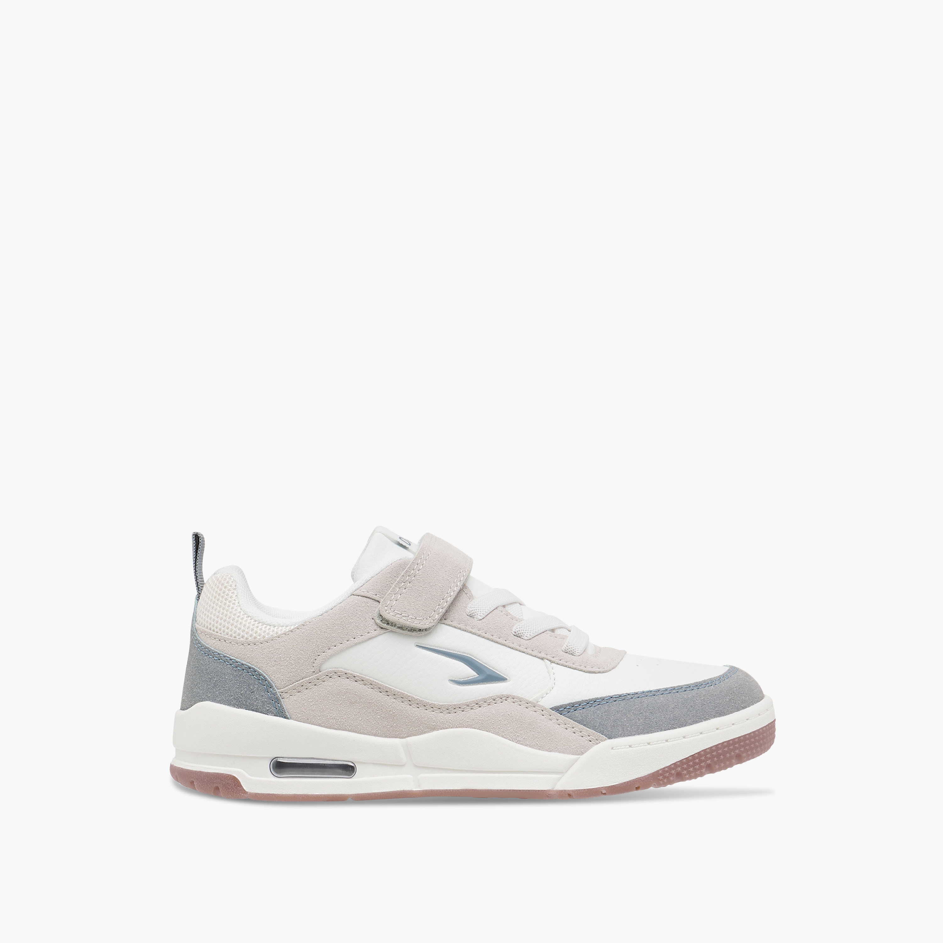 Dash Panelled Sports Shoes with Hook and Loop Closure-girls-shoes-sports-image-3