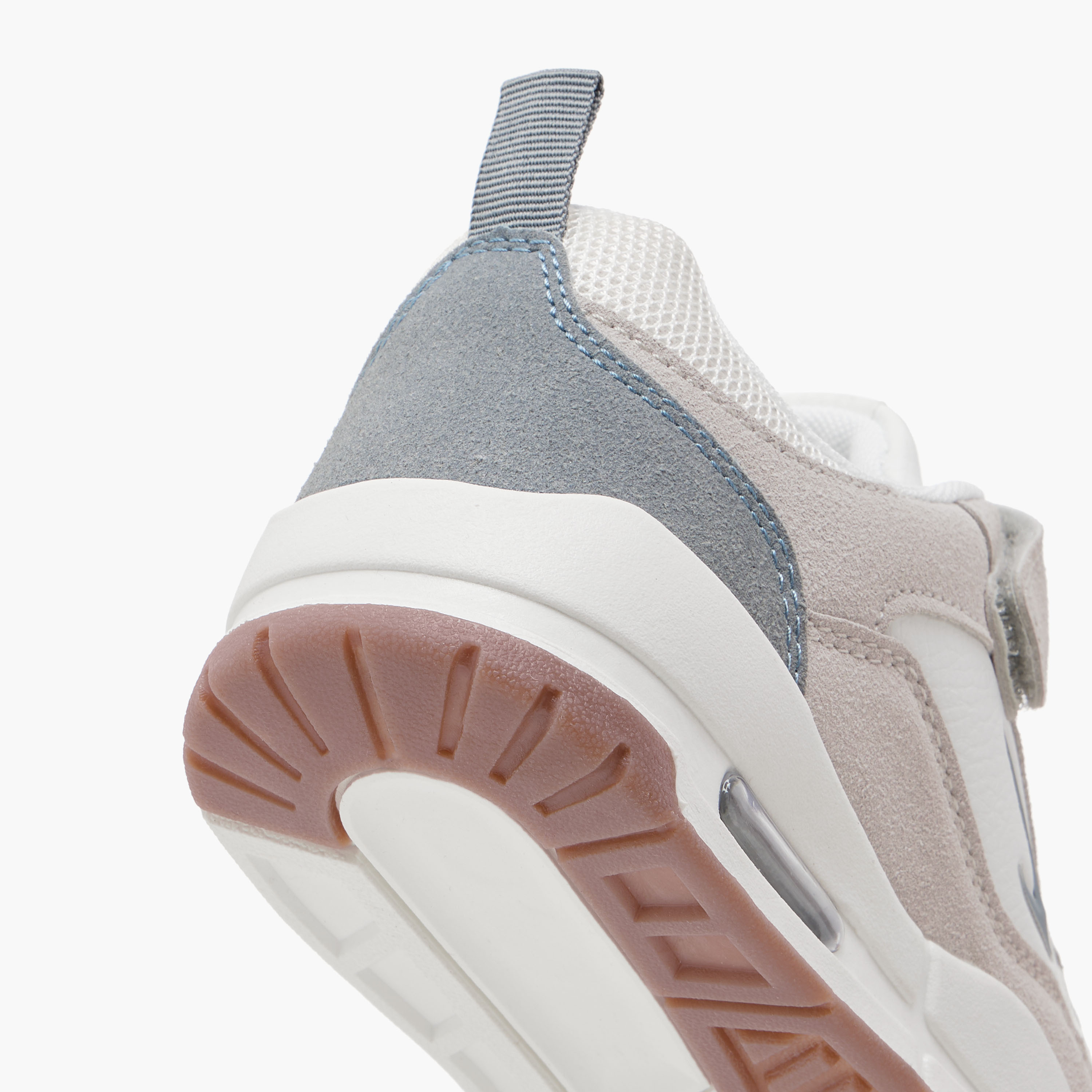 Dash Panelled Sports Shoes with Hook and Loop Closure-girls-shoes-sports-image-5