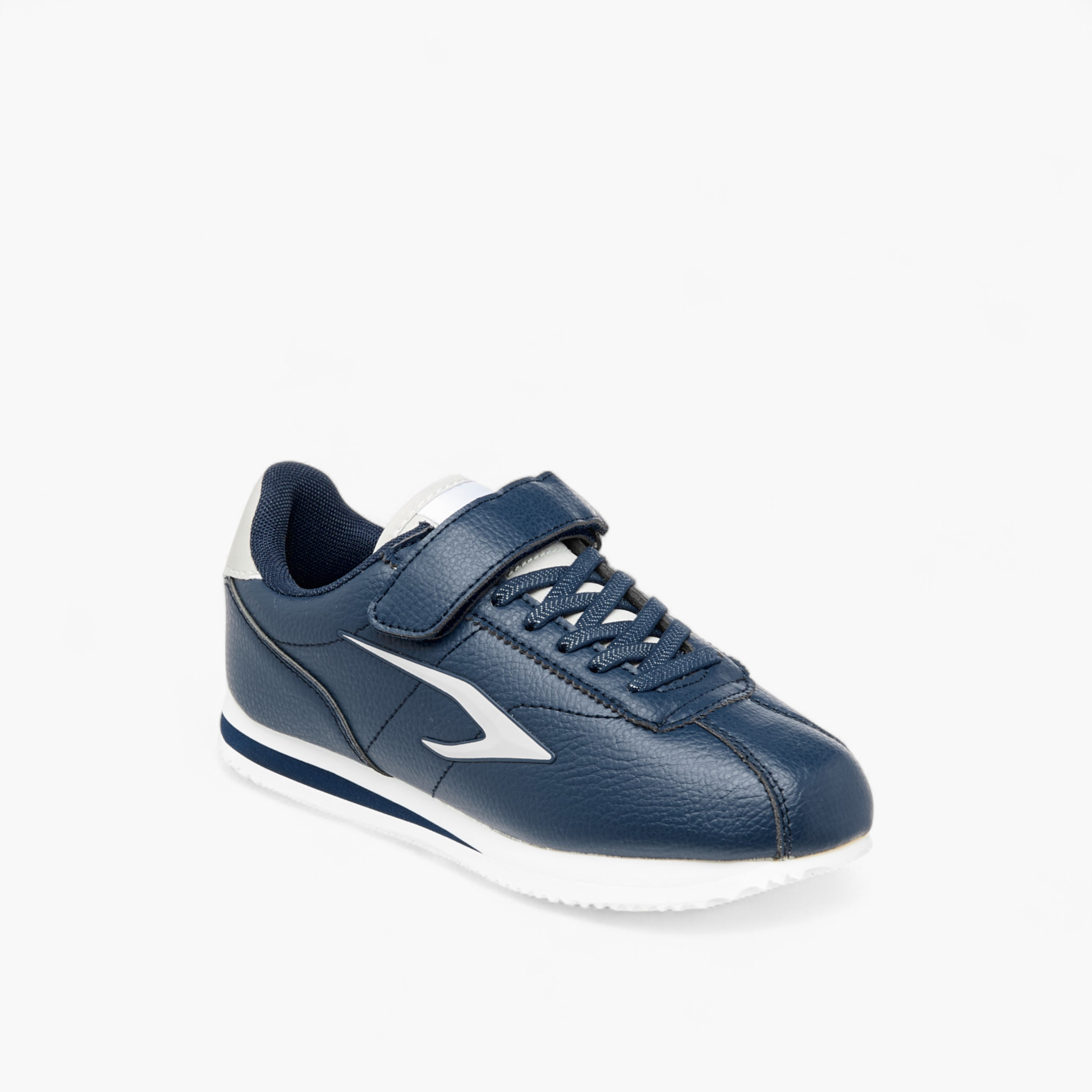 Dash Panelled Sneakers with Hook and Loop Closure-boys-shoes-sneakers-image-2
