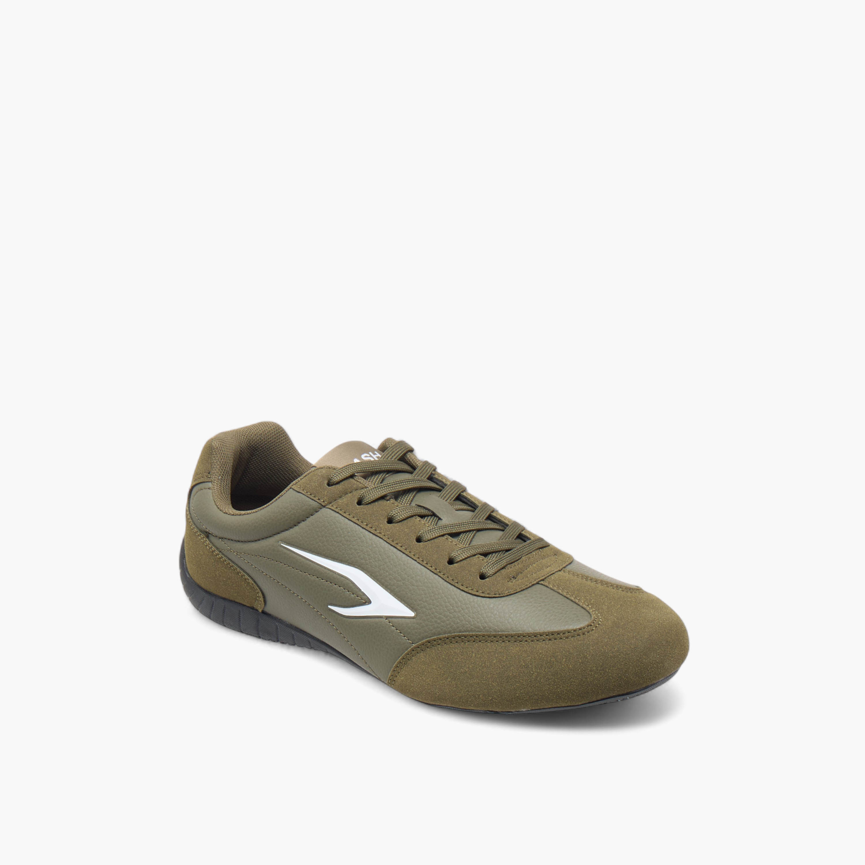 حذاء سنيكرز بتفاصيل شعار مع رباط إغلاق من داش-men-shoes-sneakers-image-2