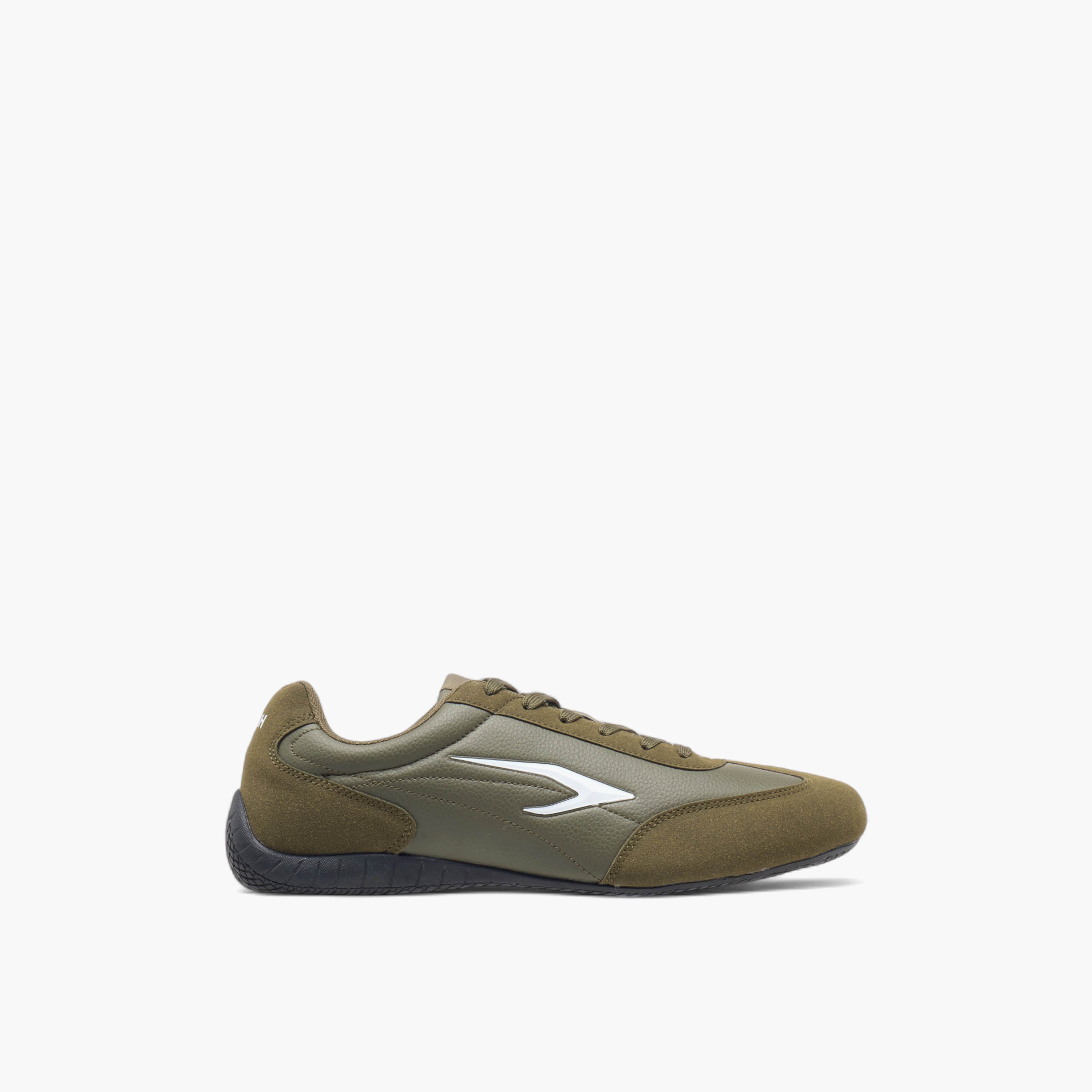 Dash Logo Detail Sneakers with Lace-Up Closure-men-shoes-sneakers-image-3